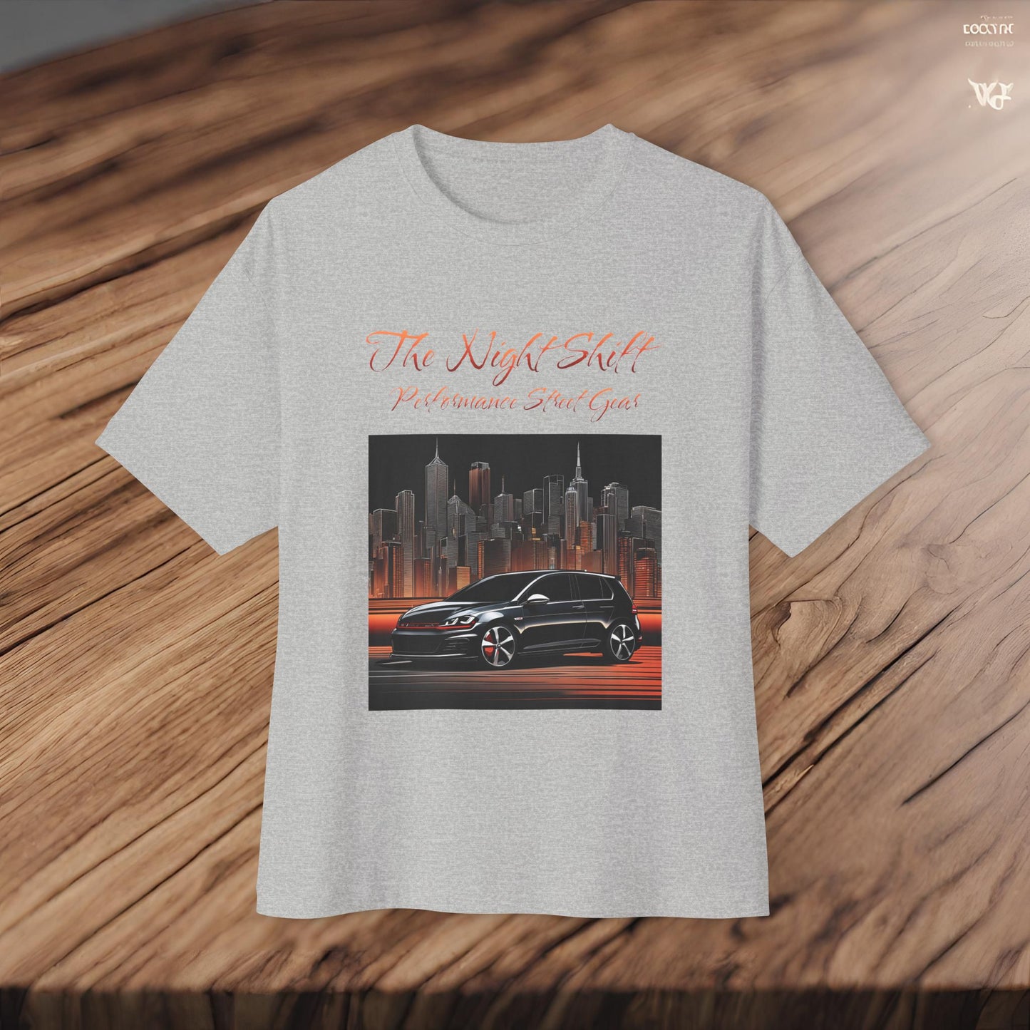 Volkswagen Golf GTI Urban Streets-Premium, Ultra Soft Unisex Oversized Boxy Tee Printify by The Night Shift Automotive Apparel