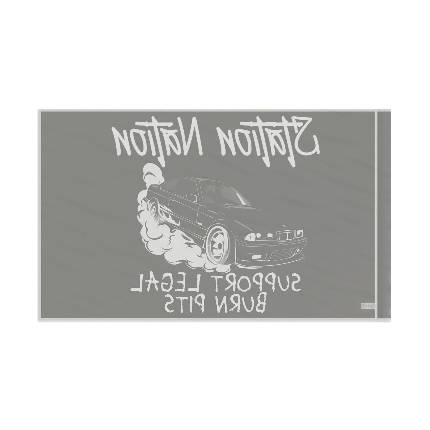 Station Nation-Support Legal Burn Pit Flags Printify by The Night Shift Automotive Apparel