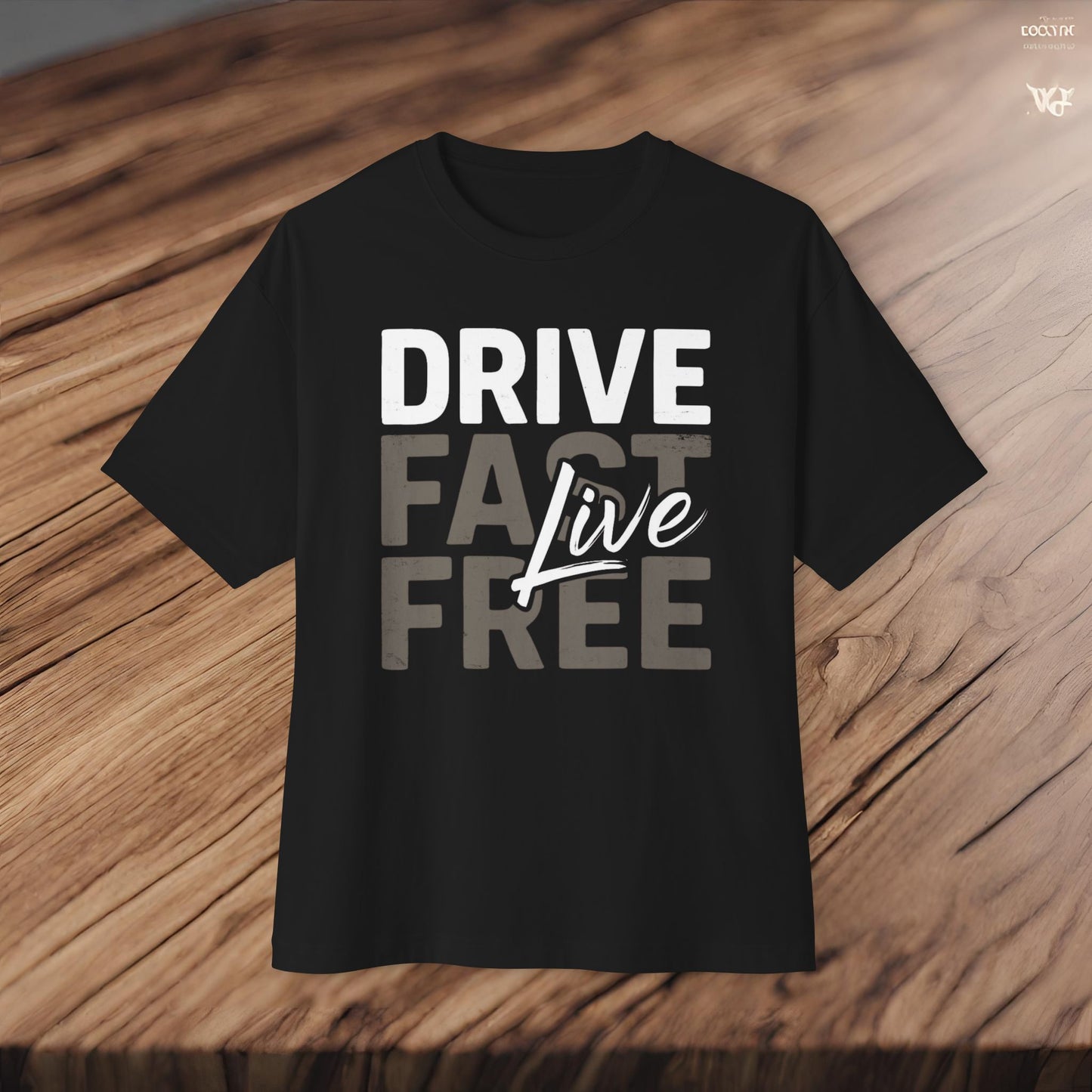 Drive Fast, Live Free-Premium, Ultra Soft Unisex Oversized Boxy Tee
