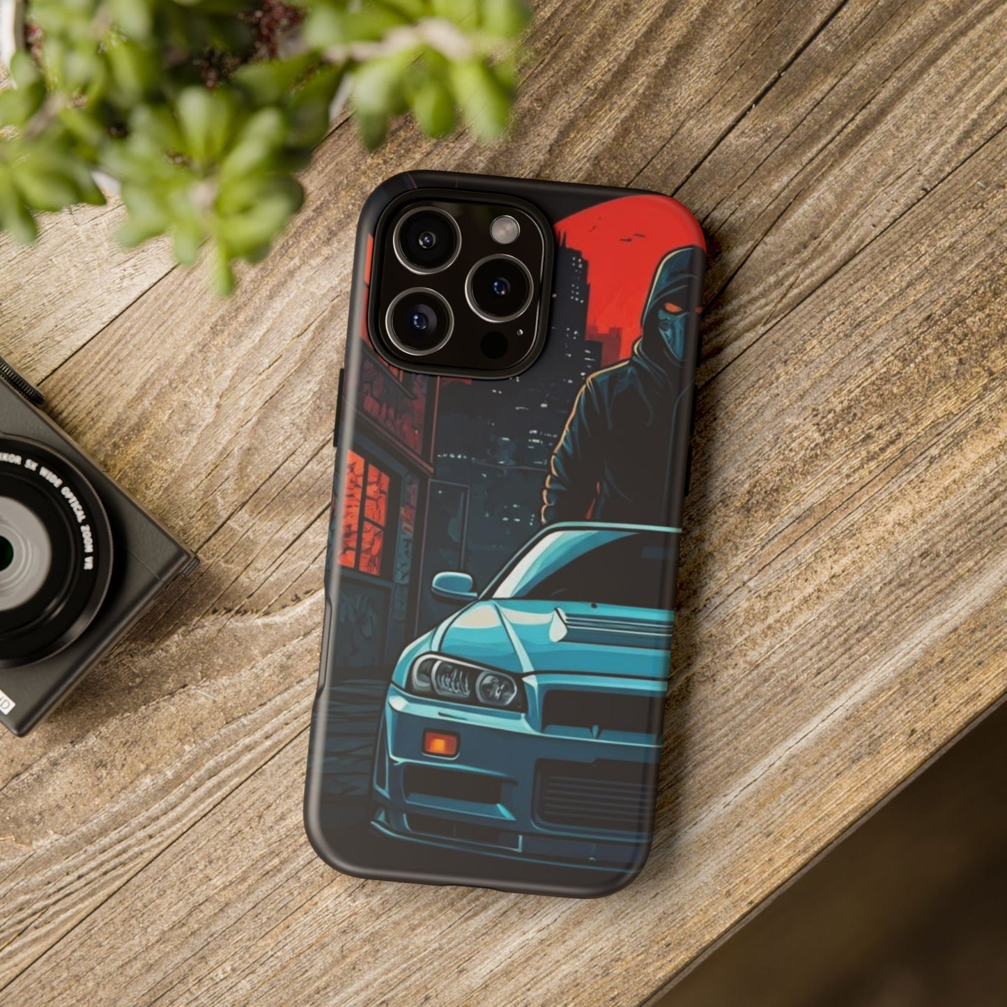Nissan Skyline R34 Street Life-Dual Layer Ultra Tough Phone Case iPhone 16 Pro Max Matte Printify by The Night Shift Automotive Apparel