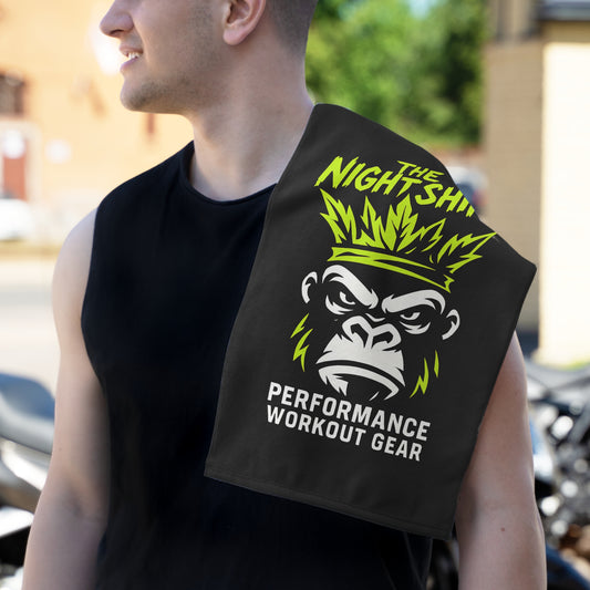 The Night Shift-Gym Towel( 11x18) White 11" × 18" Printify by The Night Shift Automotive Apparel