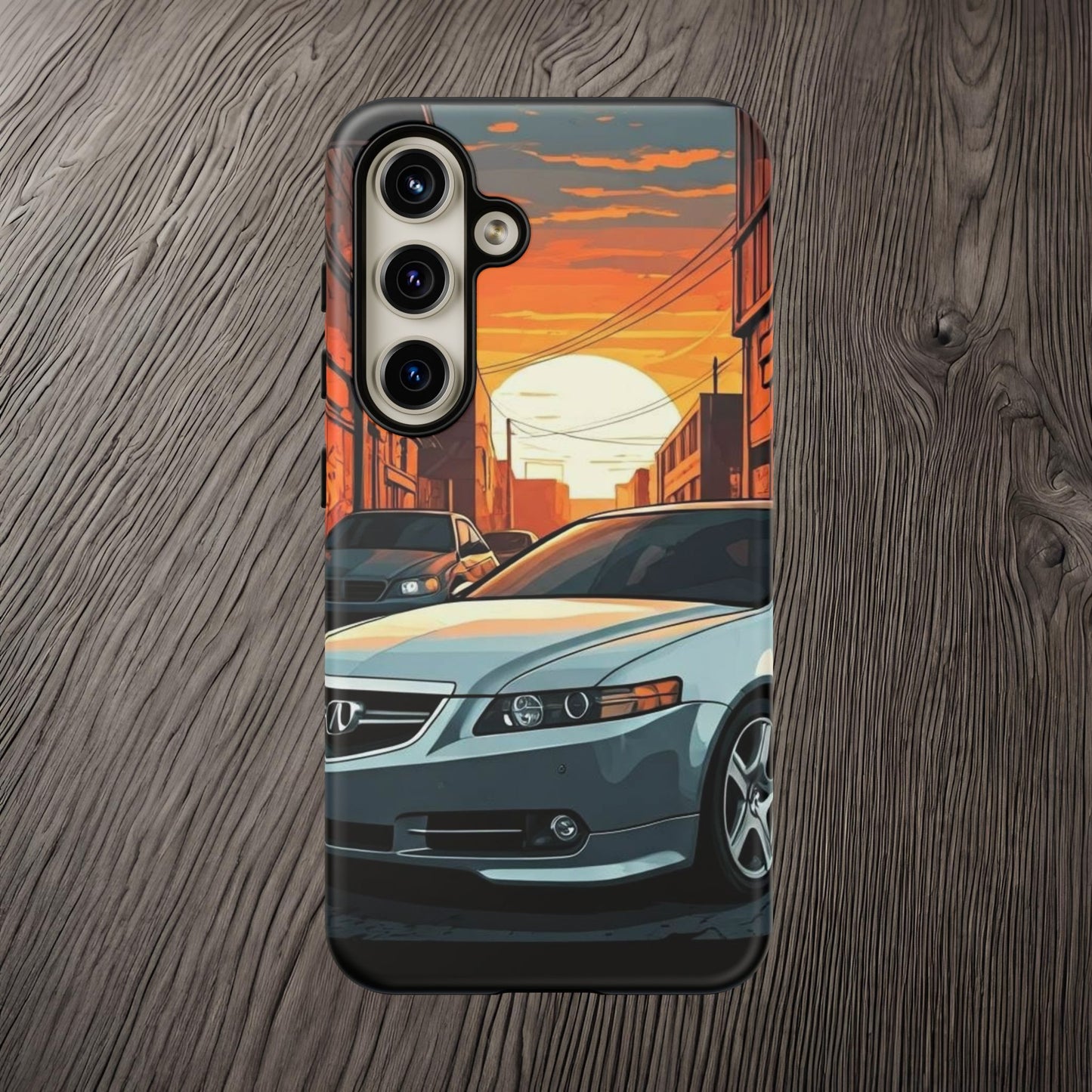Acura TL Street Life-Dual Layer Ultra Tough Phone Case Samsung Galaxy S24 Matte Printify by The Night Shift Automotive Apparel