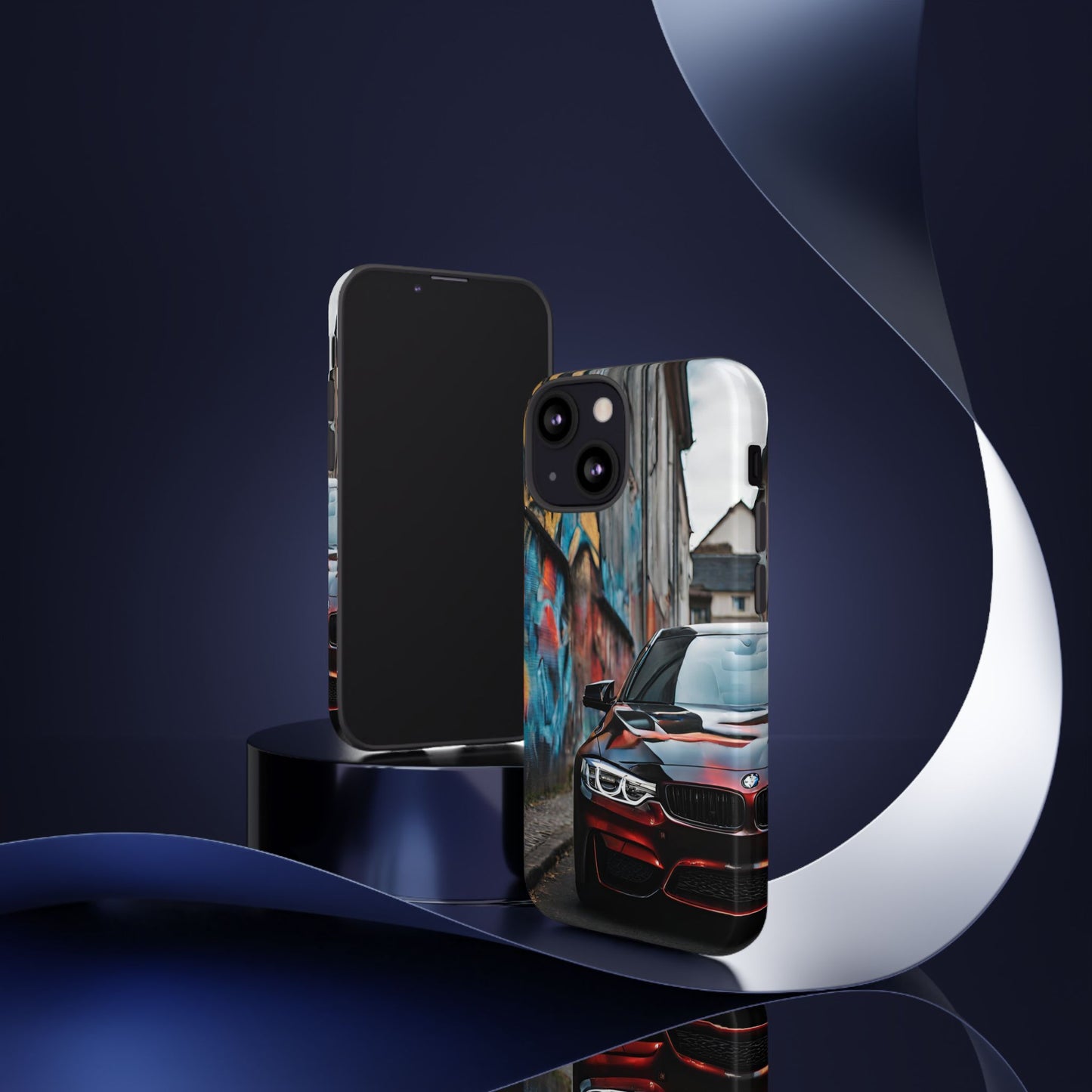 BMW M3/M4-Dual Layer Ultra Tough Phone Case iPhone 13 Mini Glossy Printify by The Night Shift Automotive Apparel