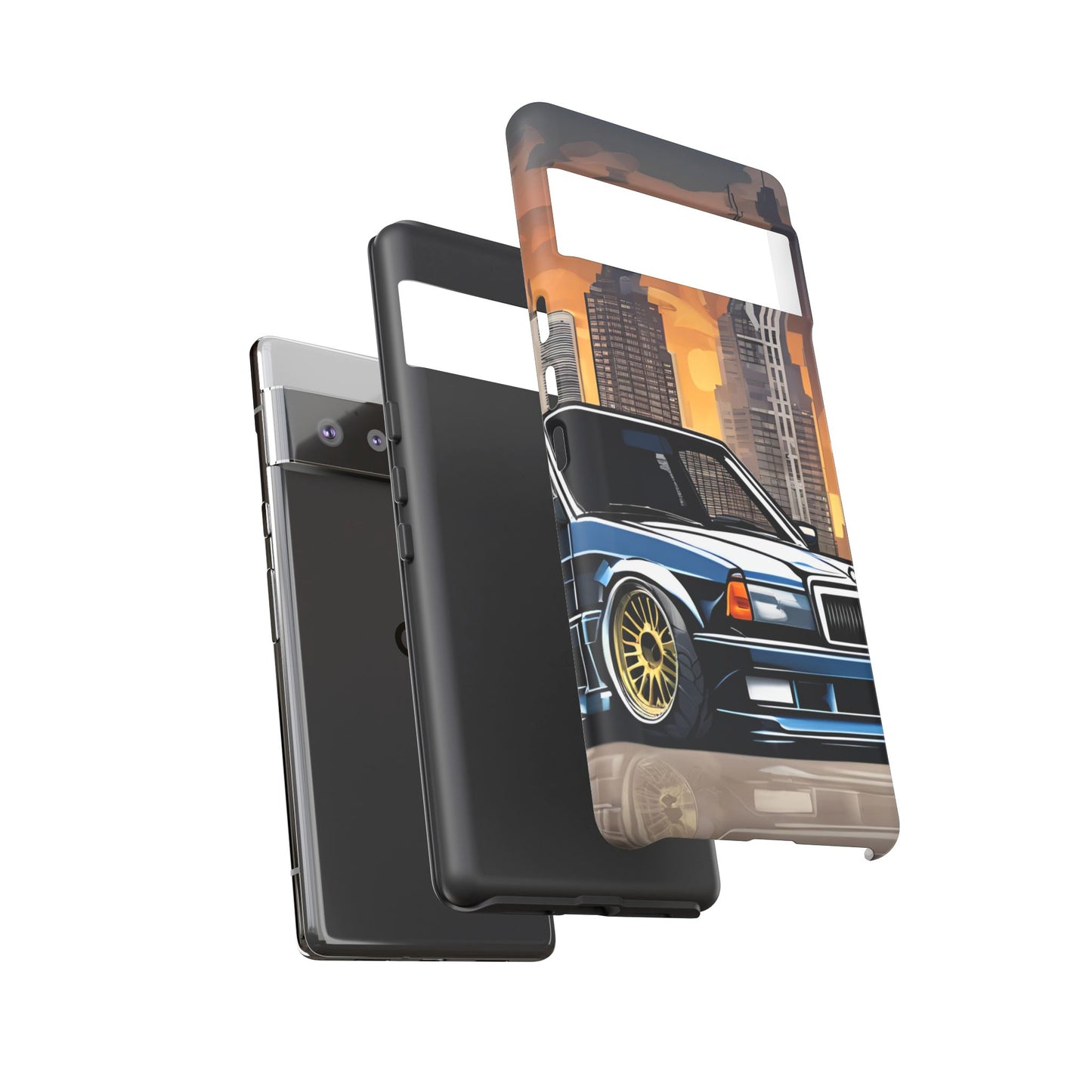 Mercedes Benz 190e Evo-Dual Layer Ultra Tough Phone Case Printify by The Night Shift Automotive Apparel