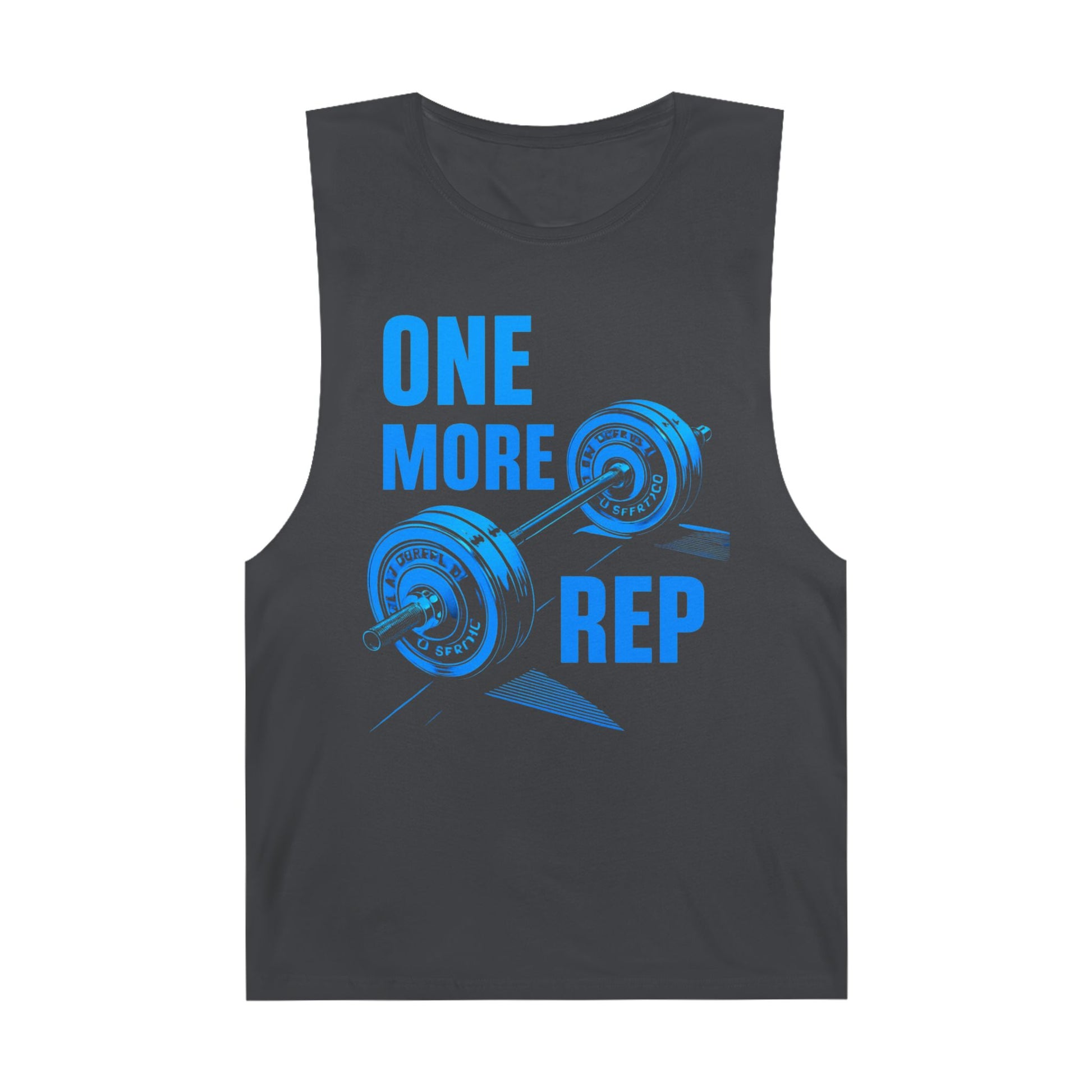 One More Rep - Premium Unisex Barnard Tank Top Coal Printify by The Night Shift Automotive Apparel
