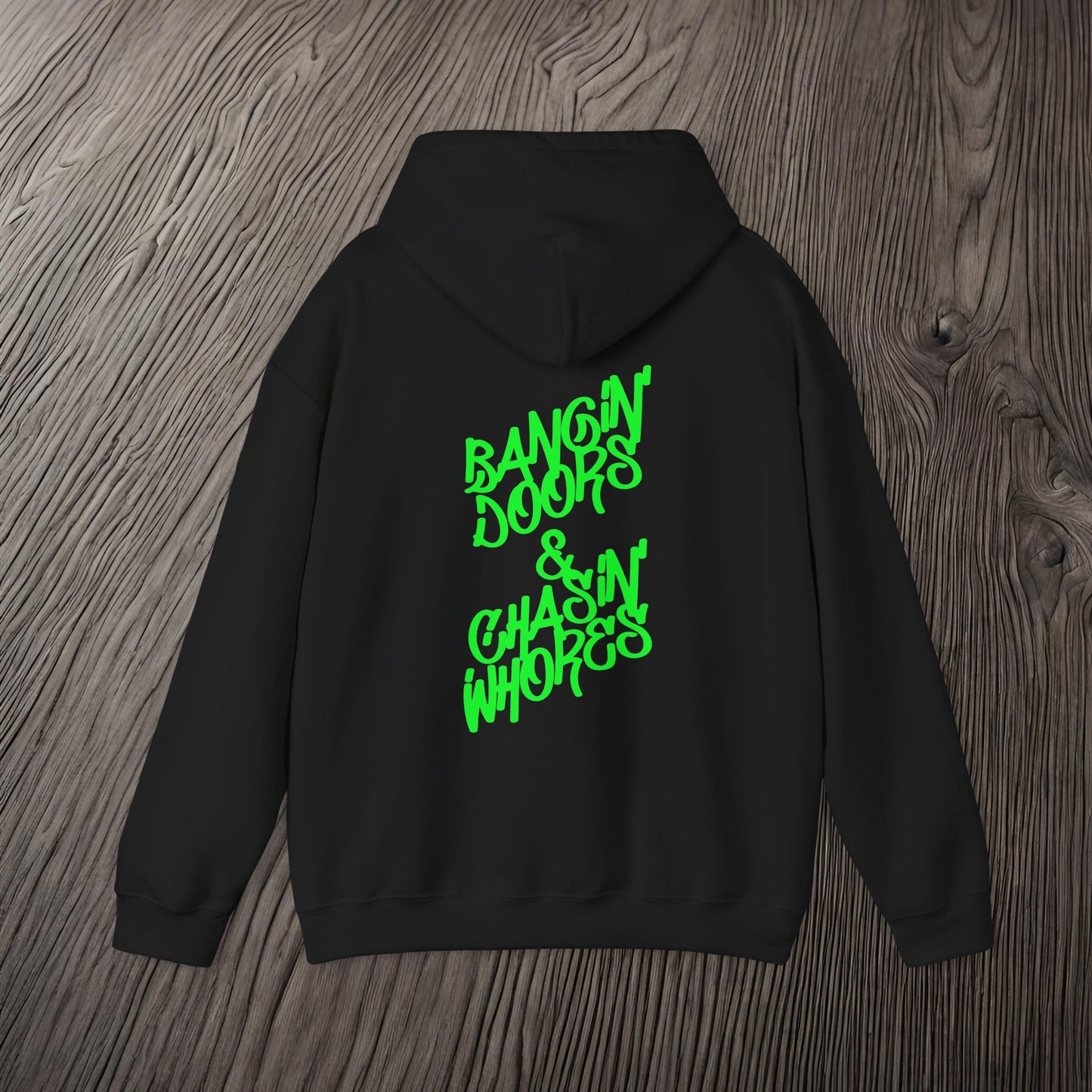 Bangin' Doors & Chasin' Whores-Ultra Soft, Premium Hoodie Printify by The Night Shift Automotive Apparel