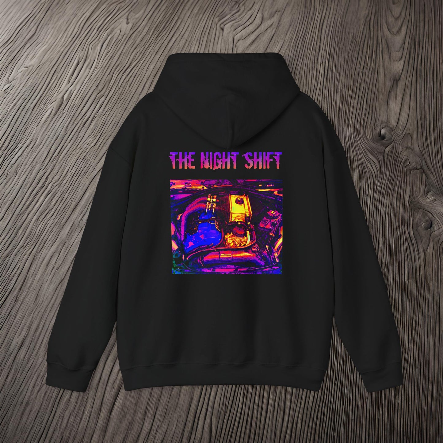 S55 Synthwave-Premium, Ultra Soft Unisex Hoodie Printify by The Night Shift Automotive Apparel