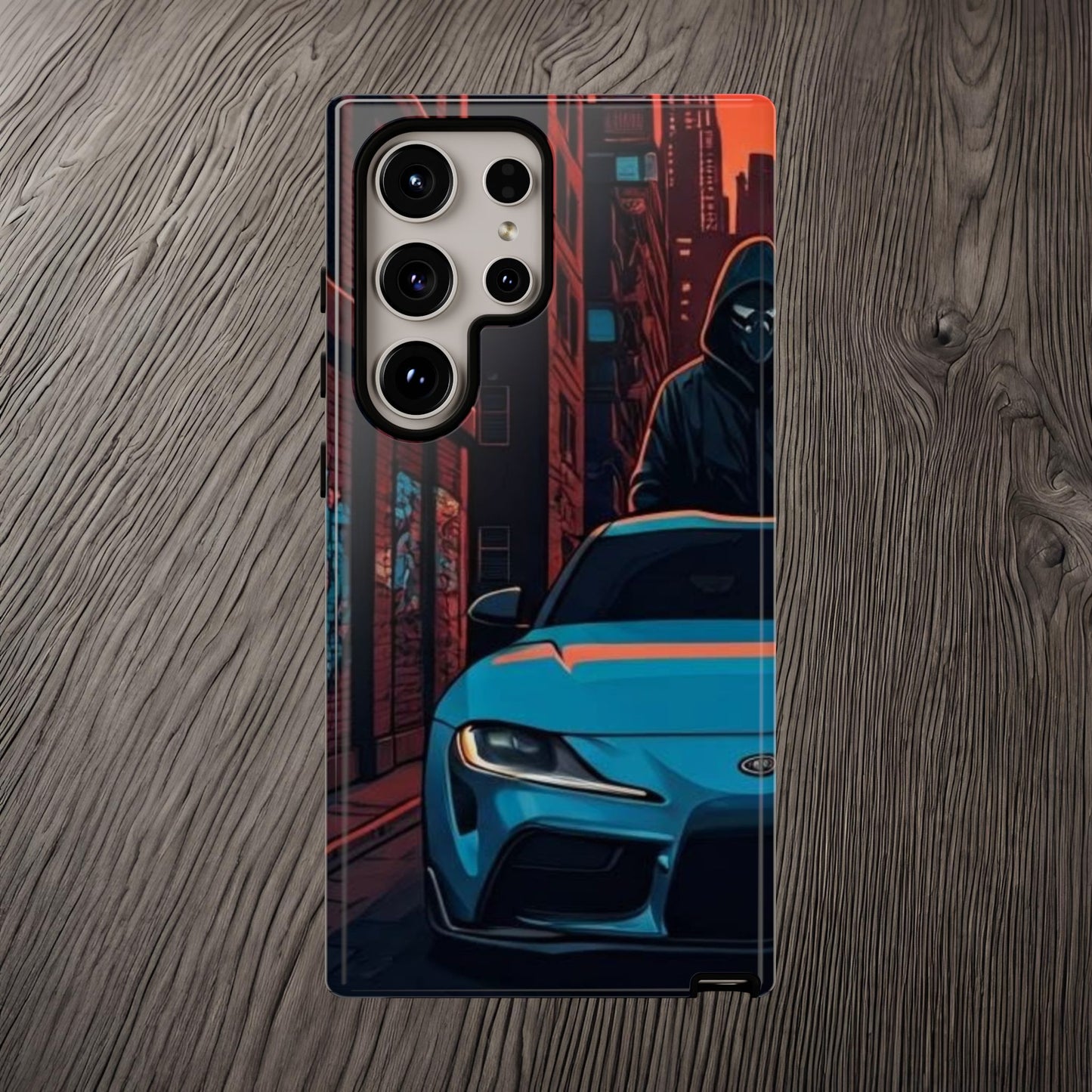 Toyota Supra MK-V Street Life-Dual Layer Ultra Tough Phone Case Samsung Galaxy S24 Ultra Glossy Printify by The Night Shift Automotive Apparel