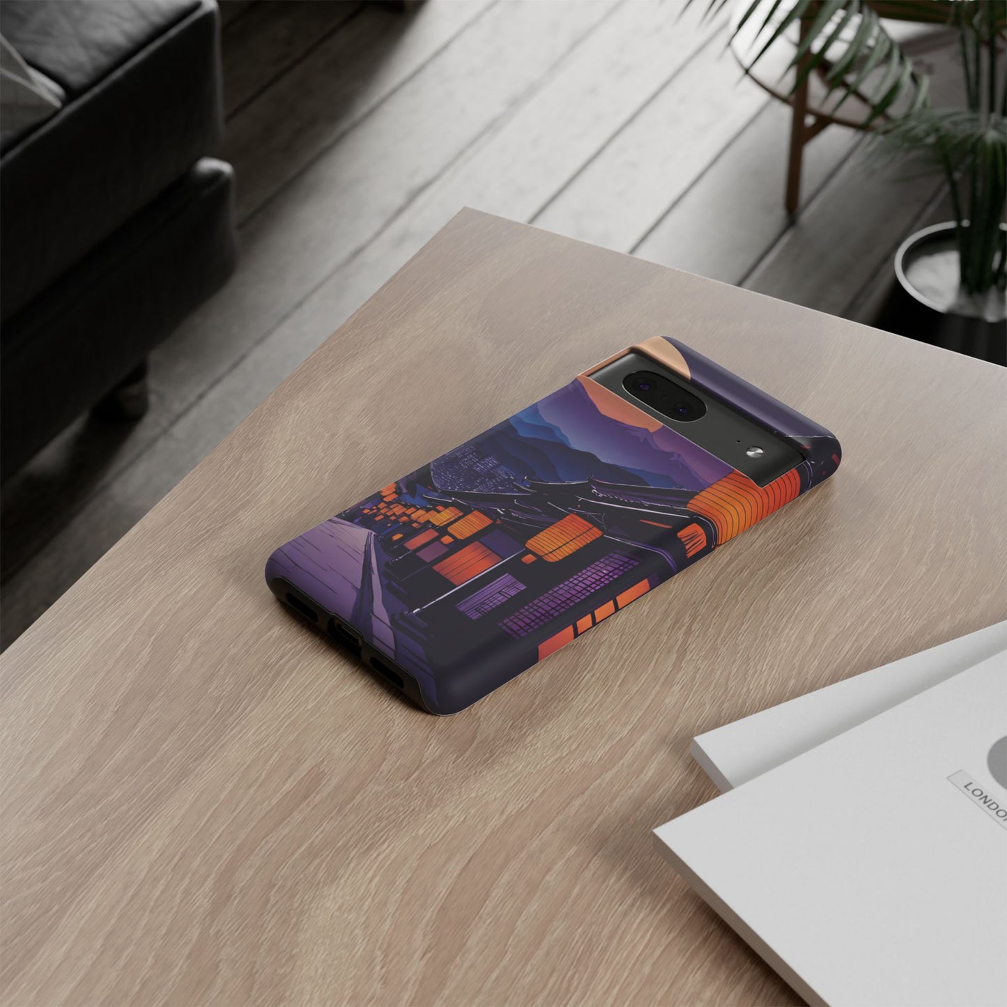 Traditional Japanese Village Countryside-Dual Layer Ultra Tough Phone Case Google Pixel 7 Matte Printify by The Night Shift Automotive Apparel