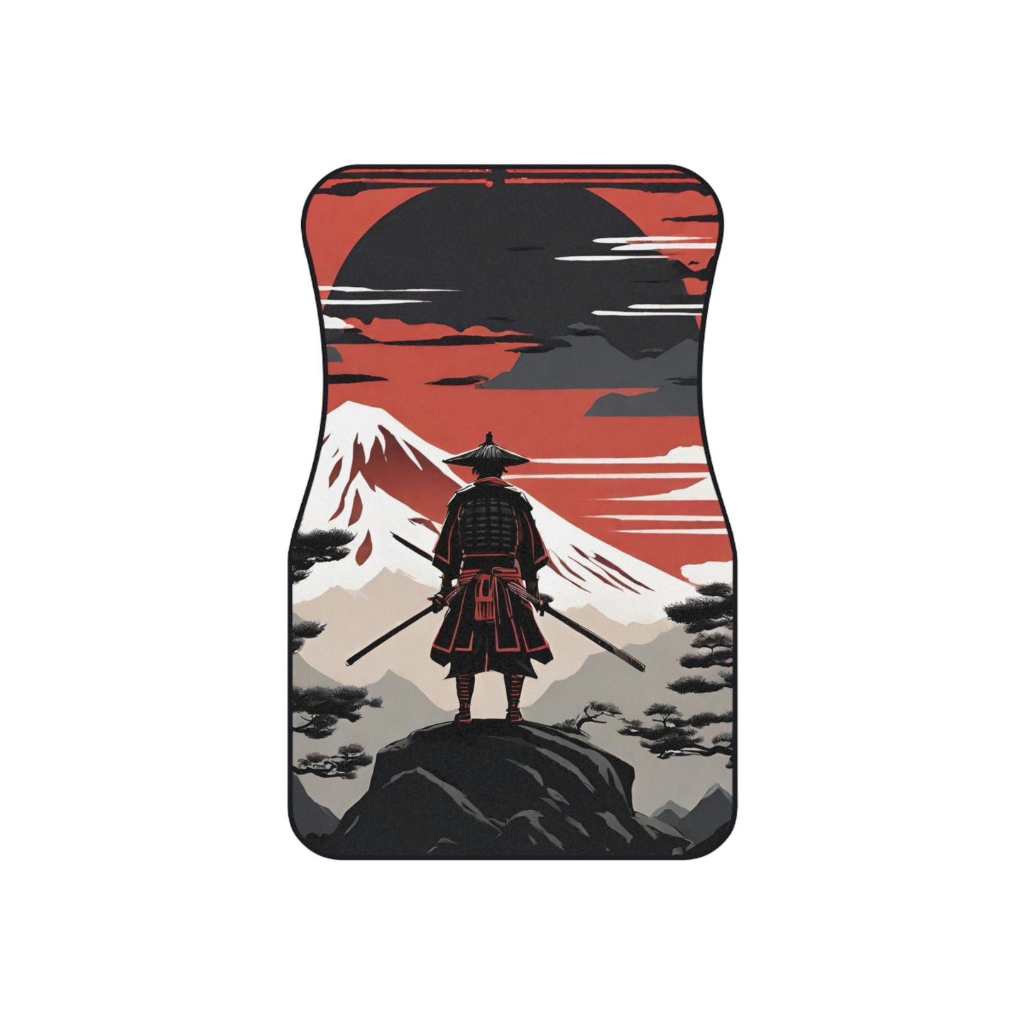 The Way Of The Samurai-Premium, High Quality Car Floor Mats (Set of 2 Front Mats) Printify by The Night Shift Automotive Apparel