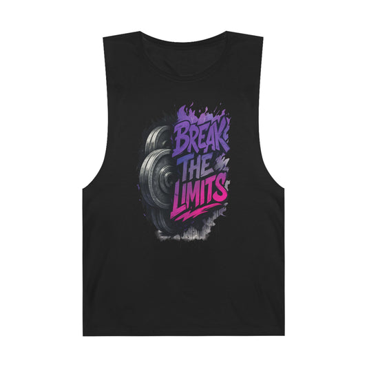 Break The Limits - Premium Unisex Barnard Tank Top Black Printify by The Night Shift Automotive Apparel