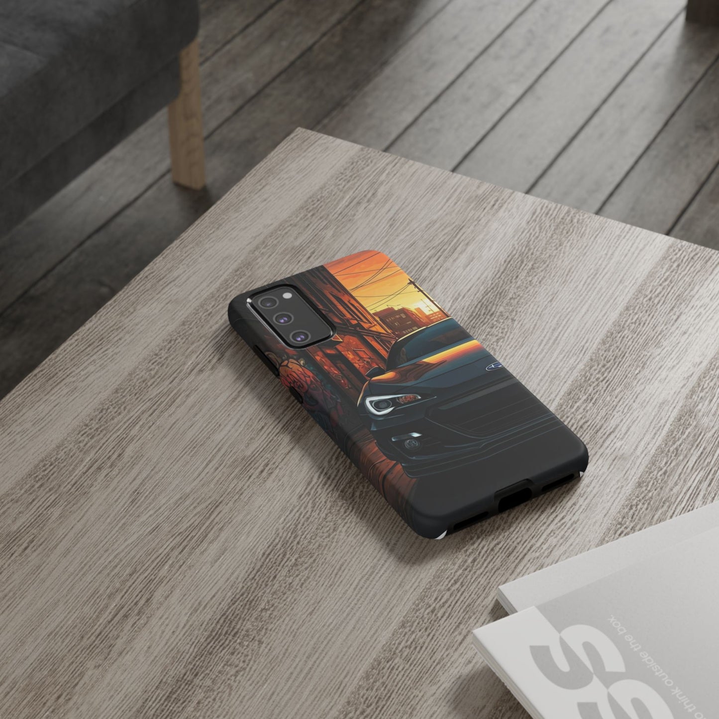 Subaru BRZ Street Life-Dual Layer Ultra Tough Phone Case Samsung Galaxy S20 FE Matte Printify by The Night Shift Automotive Apparel