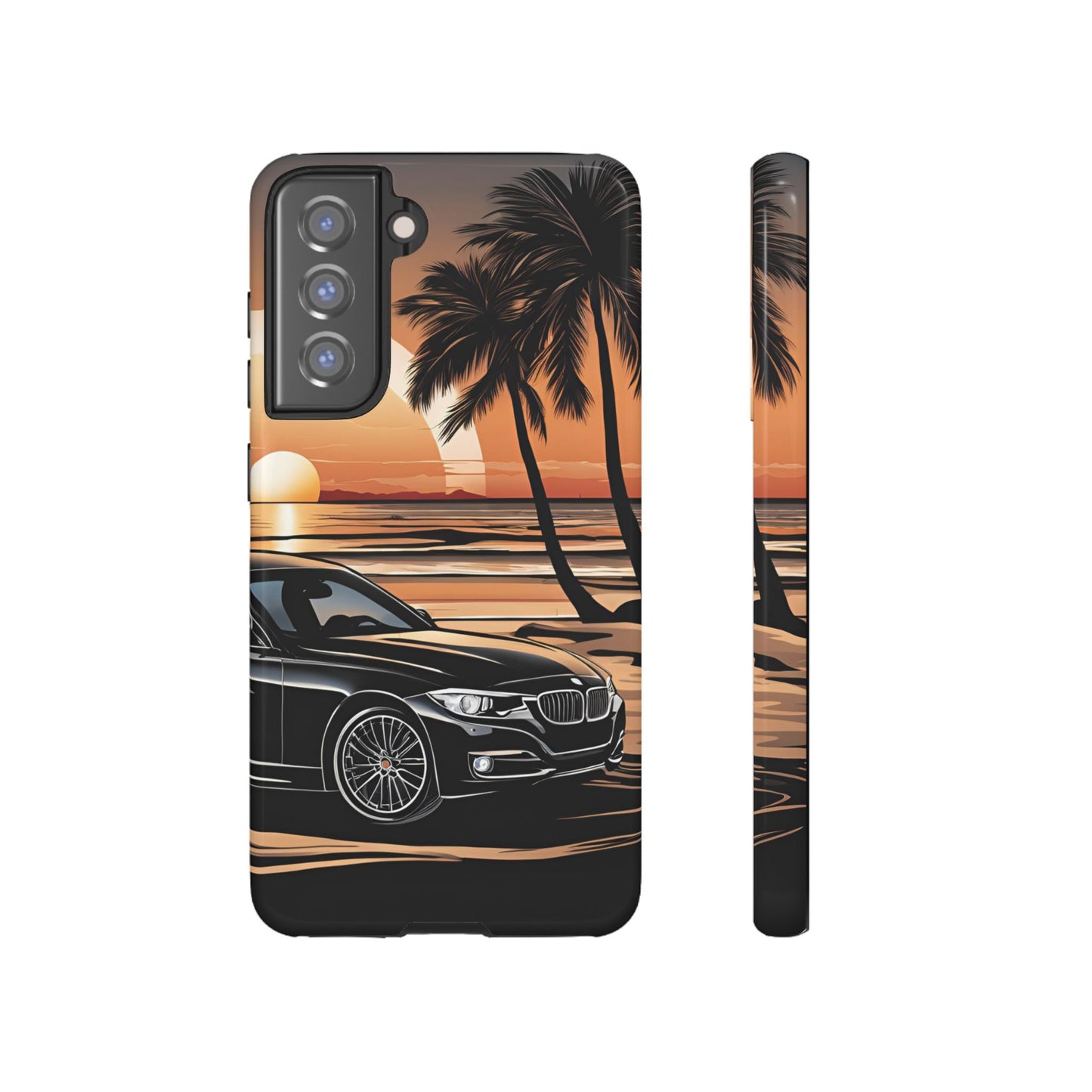 BMW Sunset On The Beach-Dual Layer Ultra Tough Phone Case Printify by The Night Shift Automotive Apparel