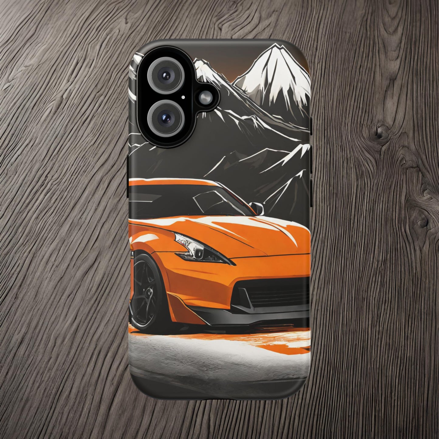 Nissan 370Z Mt Fuji-Dual Layer Ultra Tough Phone Case Printify by The Night Shift Automotive Apparel