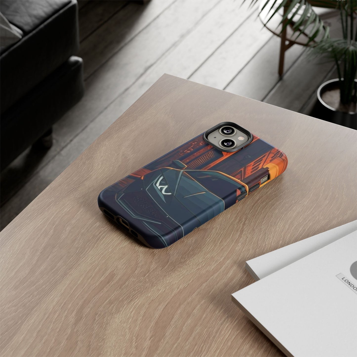 Lamborghini Huracan Street Life-Dual Layer Ultra Tough Phone Case iPhone 14 Matte Printify by The Night Shift Automotive Apparel