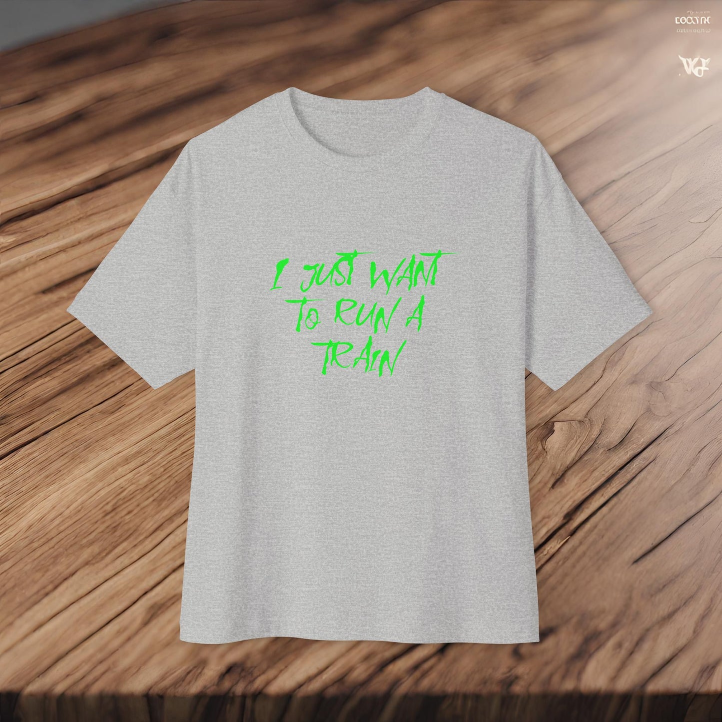I Just Want To Run A Train-Premium, Ultra SoftUnisex Oversized Boxy Tee Printify by The Night Shift Automotive Apparel