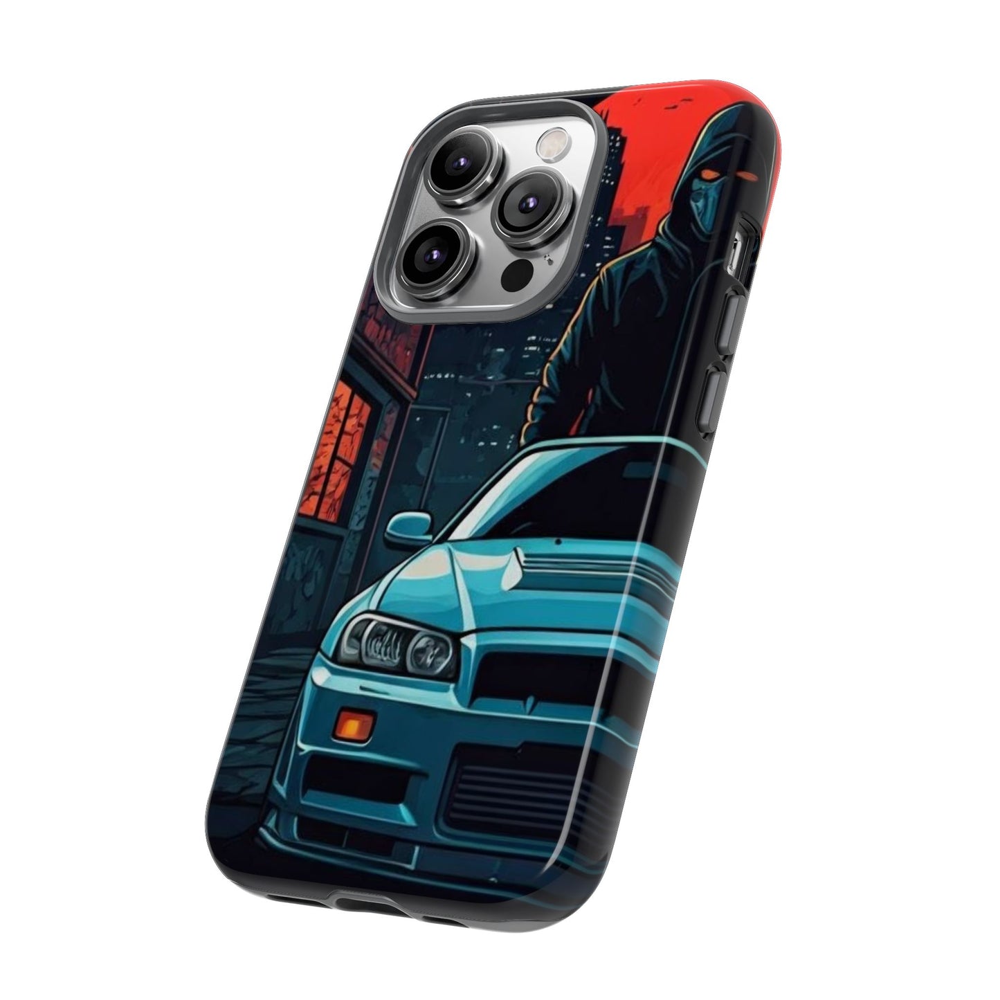 Nissan Skyline R34 Street Life-Dual Layer Ultra Tough Phone Case Printify by The Night Shift Automotive Apparel