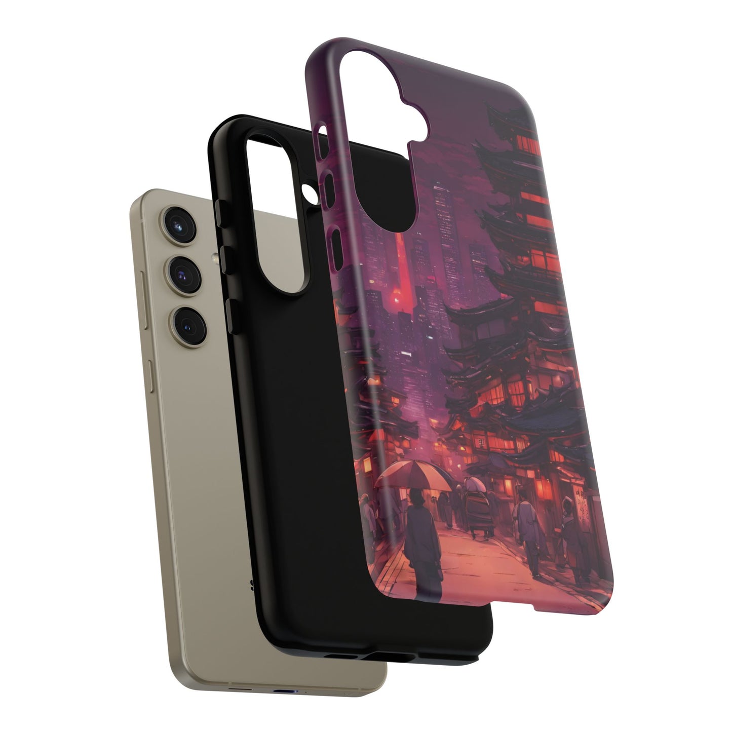 Traditional Japanese Village Countryside-Dual Layer Ultra Tough Phone Case Printify by The Night Shift Automotive Apparel