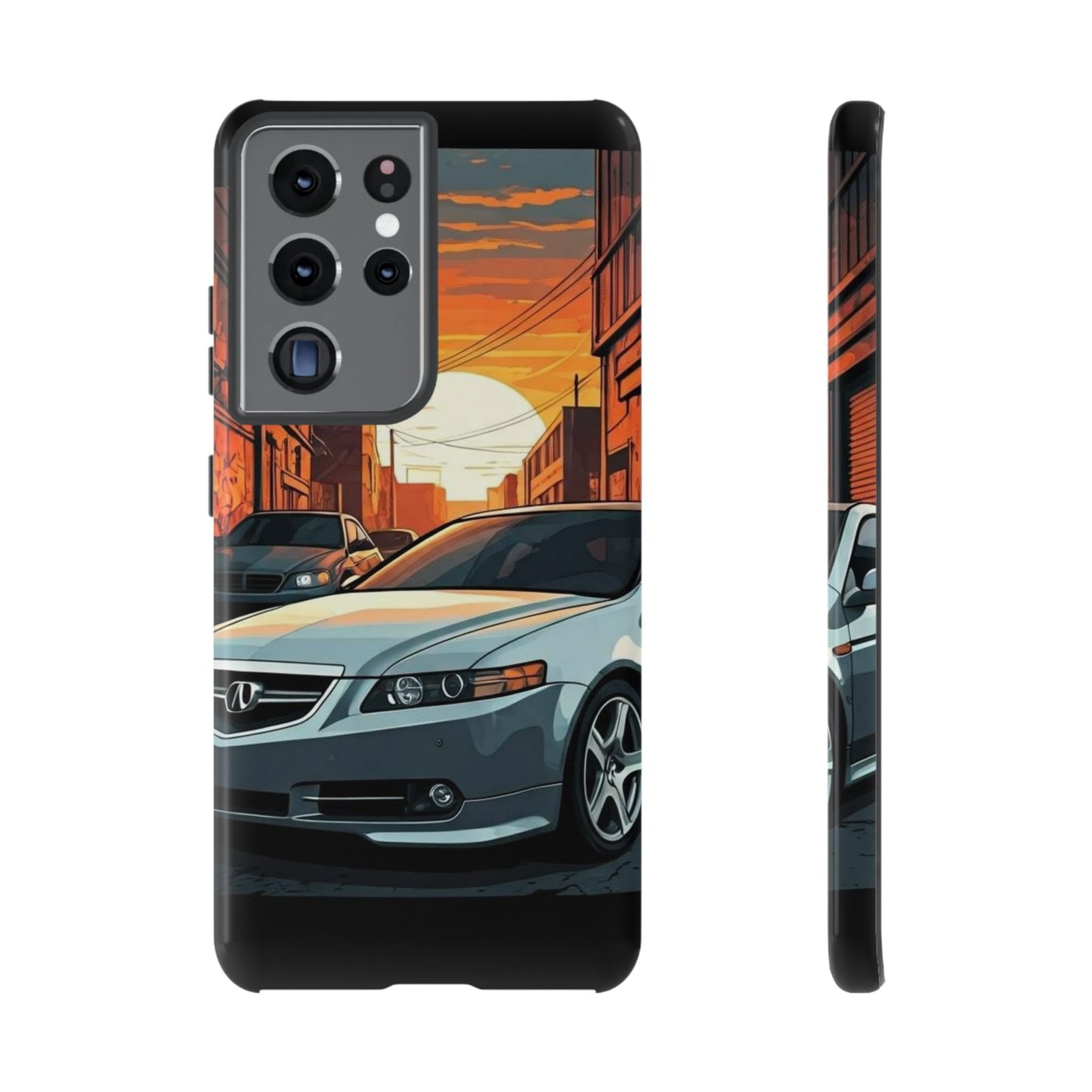 Acura TL Street Life-Dual Layer Ultra Tough Phone Case Samsung Galaxy S21 Ultra Glossy Printify by The Night Shift Automotive Apparel