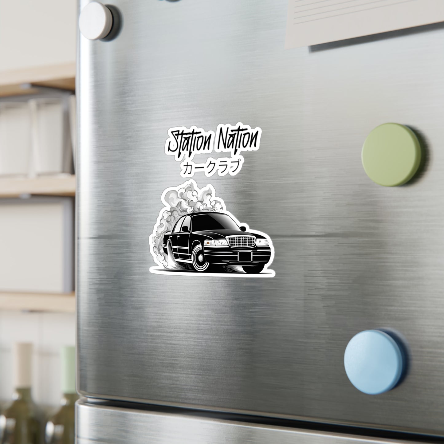 Kiss-Cut Vinyl Decals Printify by The Night Shift Automotive Apparel