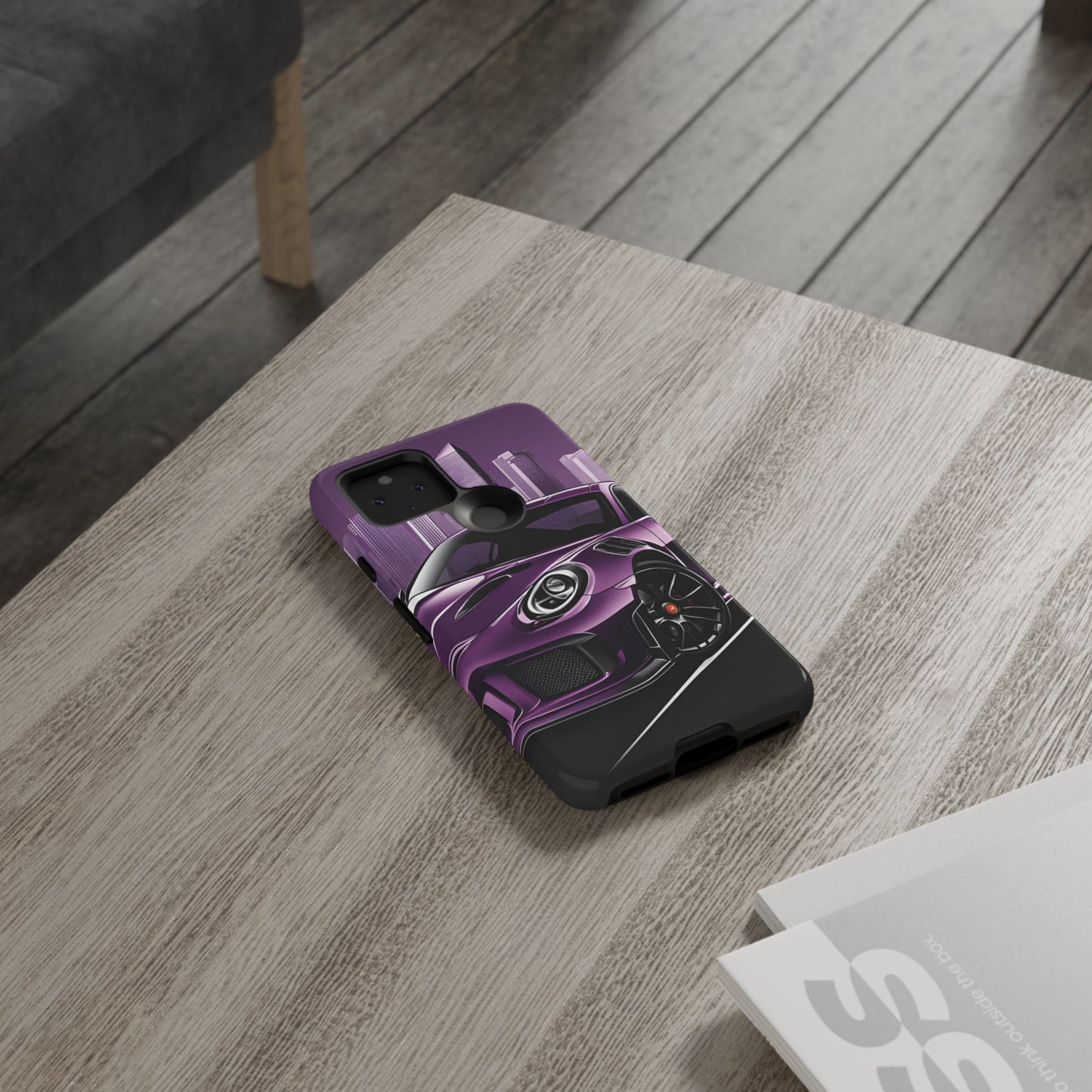 Porsche 911 GT3 RS-Dual Layer Ultra Tough Phone Case Google Pixel 5 5G Glossy Printify by The Night Shift Automotive Apparel