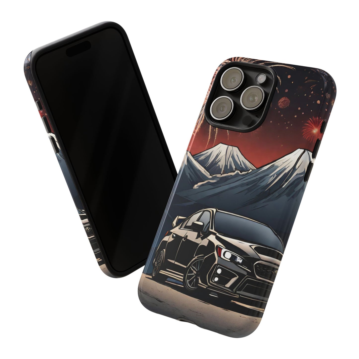 Subaru WRX/STI Fireworks-Dual Layer Ultra Tough Phone Case Printify by The Night Shift Automotive Apparel