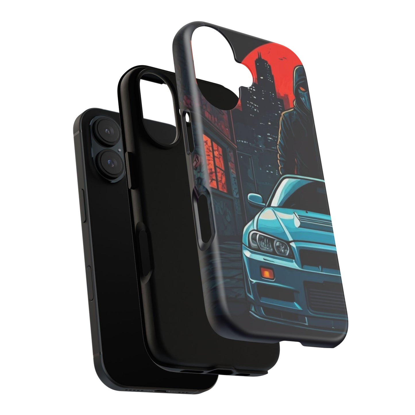 Nissan Skyline R34 Street Life-Dual Layer Ultra Tough Phone Case Printify by The Night Shift Automotive Apparel