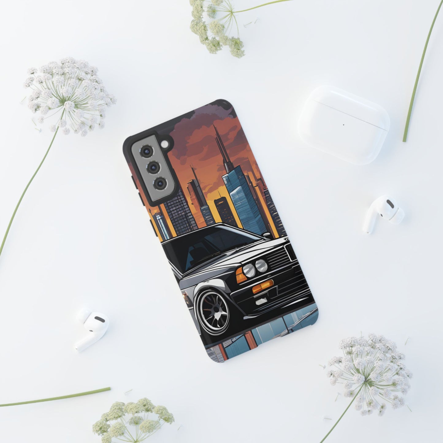 BMW E30 M3-Dual Layer Ultra Tough Phone Case Printify by The Night Shift Automotive Apparel