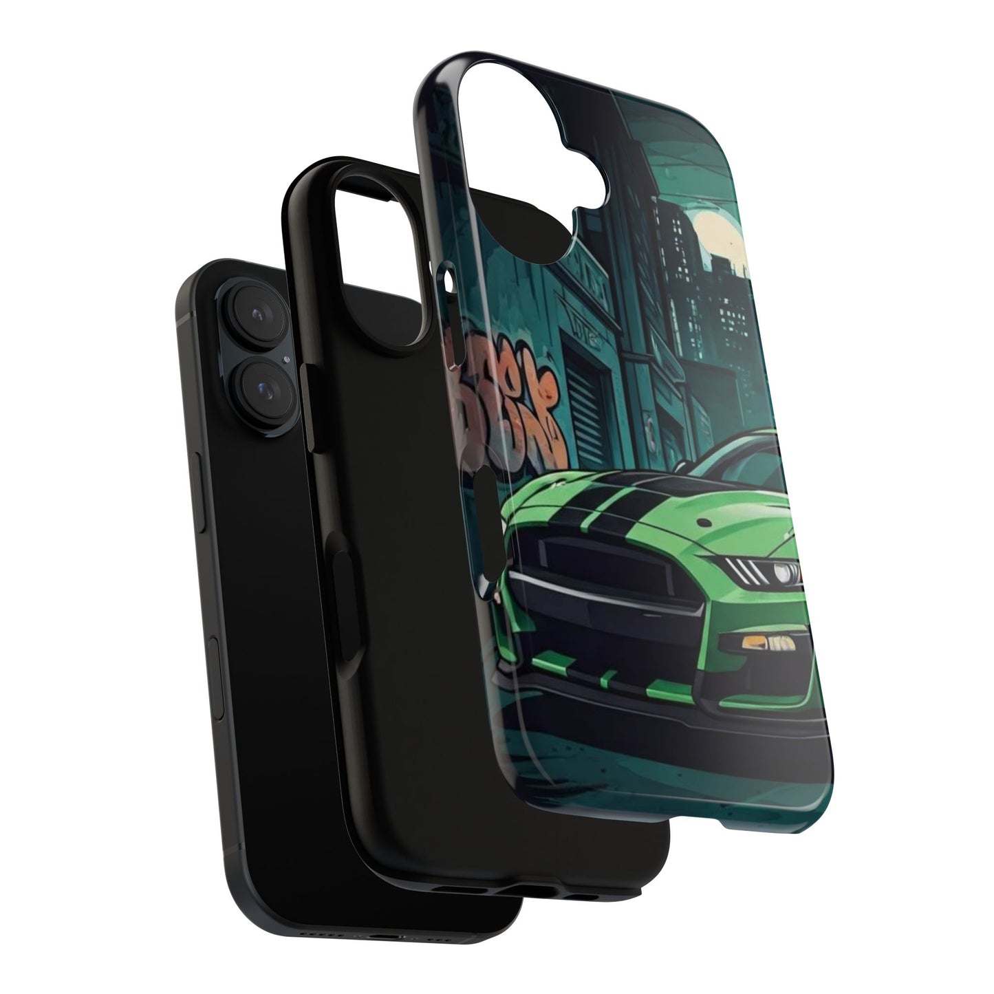 Ford Mustang Shelby GT500 Street Life-Dual Layer Ultra Tough Phone Case Printify by The Night Shift Automotive Apparel