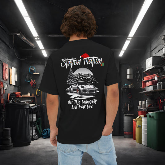 🎄 Christmas Limited Edition Station Nation-Premium, Ultra Soft Unisex Oversized Boxy Tee Printify by The Night Shift Automotive Apparel