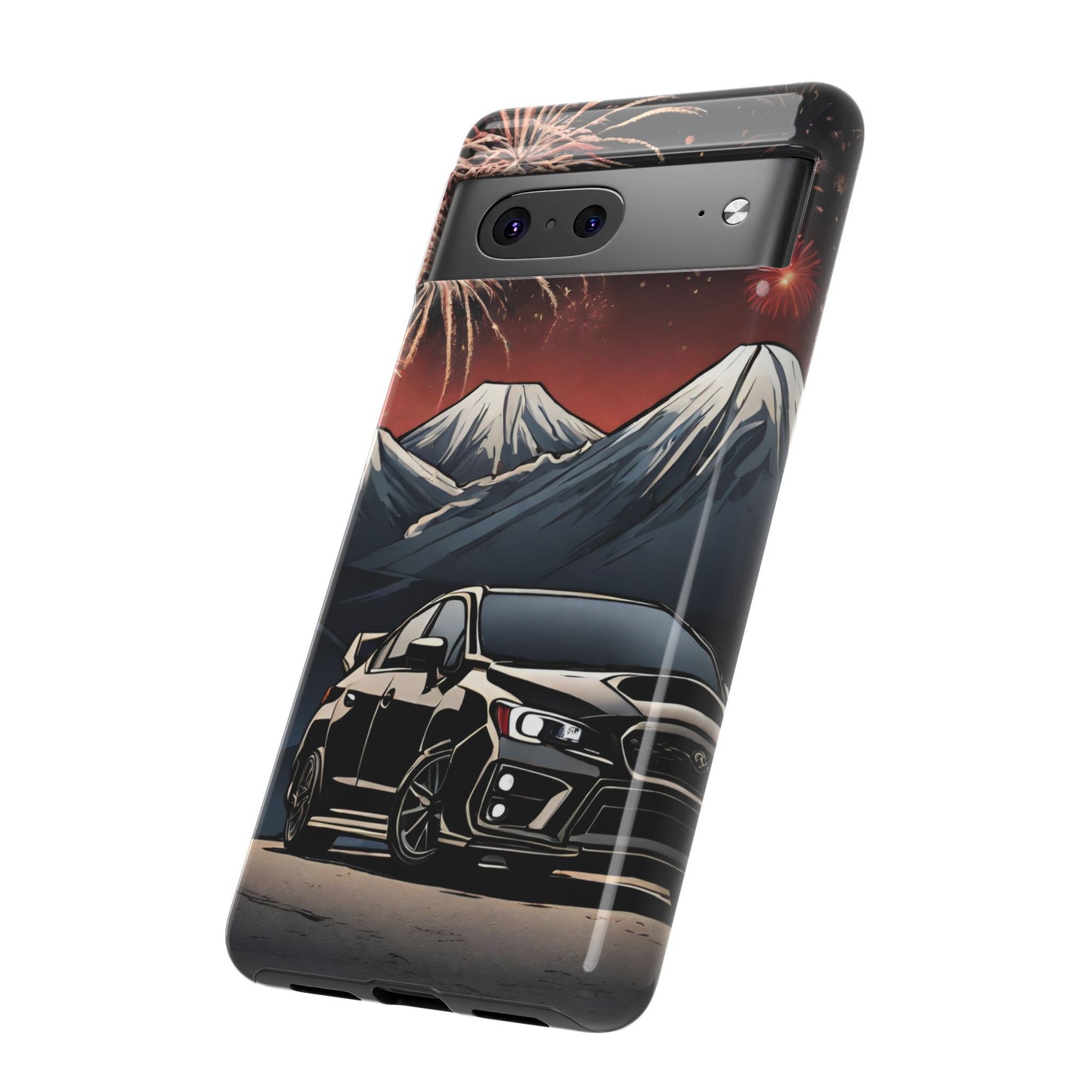 Subaru WRX/STI Fireworks-Dual Layer Ultra Tough Phone Case Printify by The Night Shift Automotive Apparel
