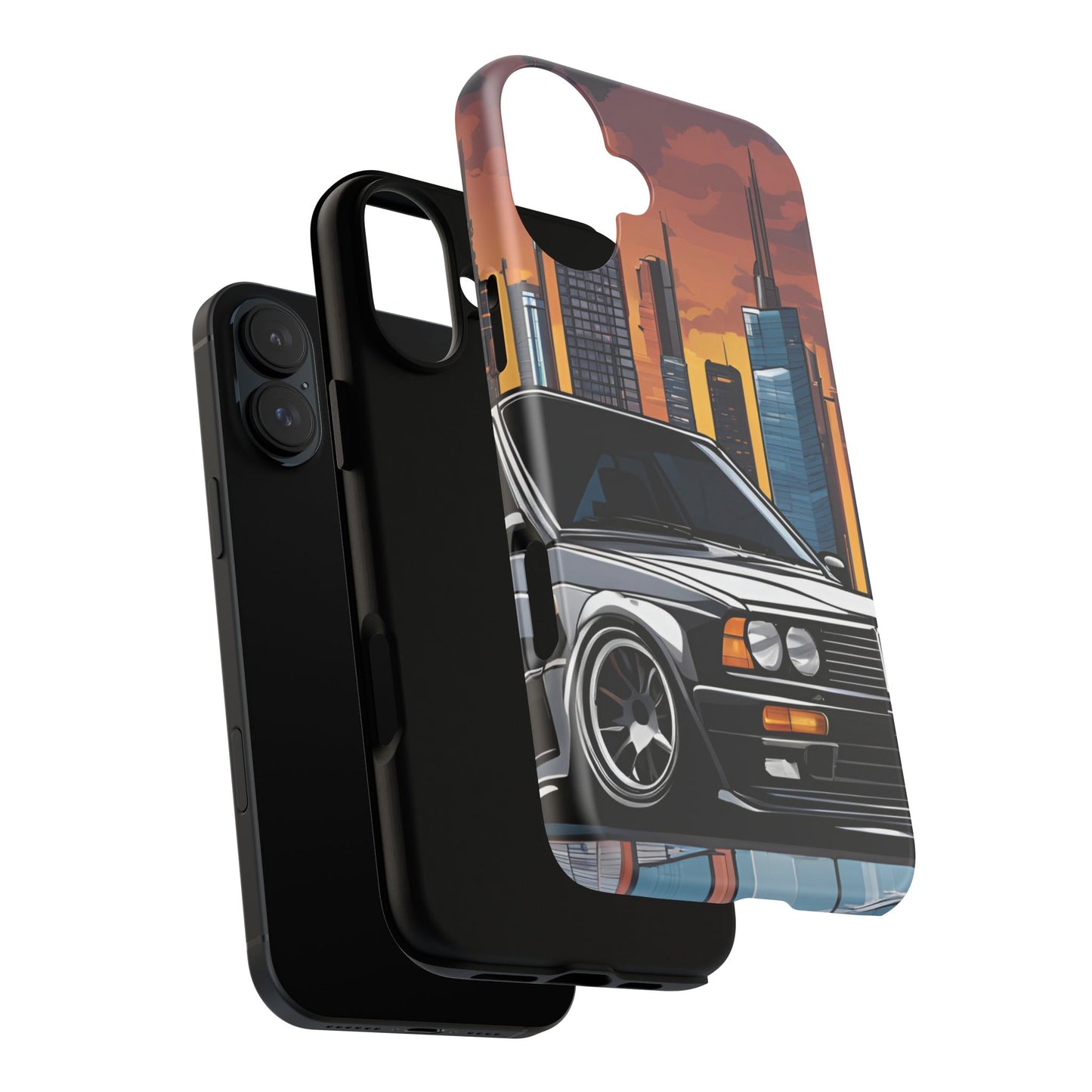 BMW E30 M3-Dual Layer Ultra Tough Phone Case Printify by The Night Shift Automotive Apparel