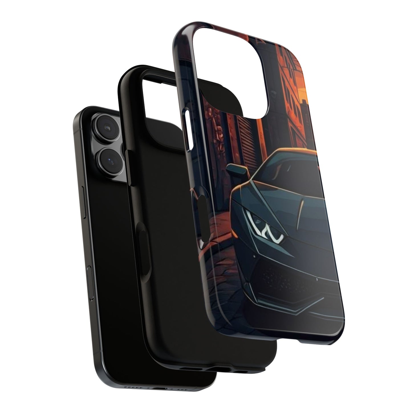 Lamborghini Huracan Street Life-Dual Layer Ultra Tough Phone Case Printify by The Night Shift Automotive Apparel