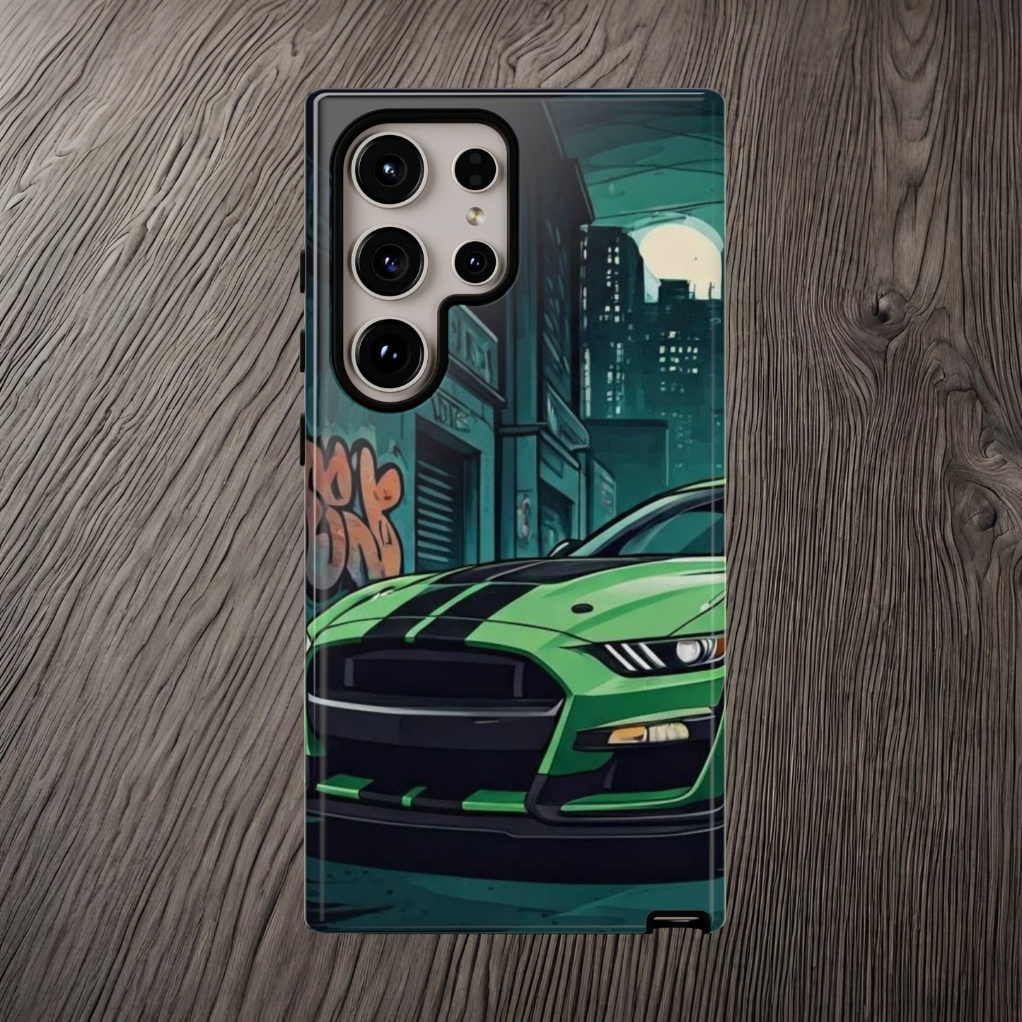 Ford Mustang Shelby GT500 Street Life-Dual Layer Ultra Tough Phone Case Samsung Galaxy S24 Ultra Glossy Printify by The Night Shift Automotive Apparel
