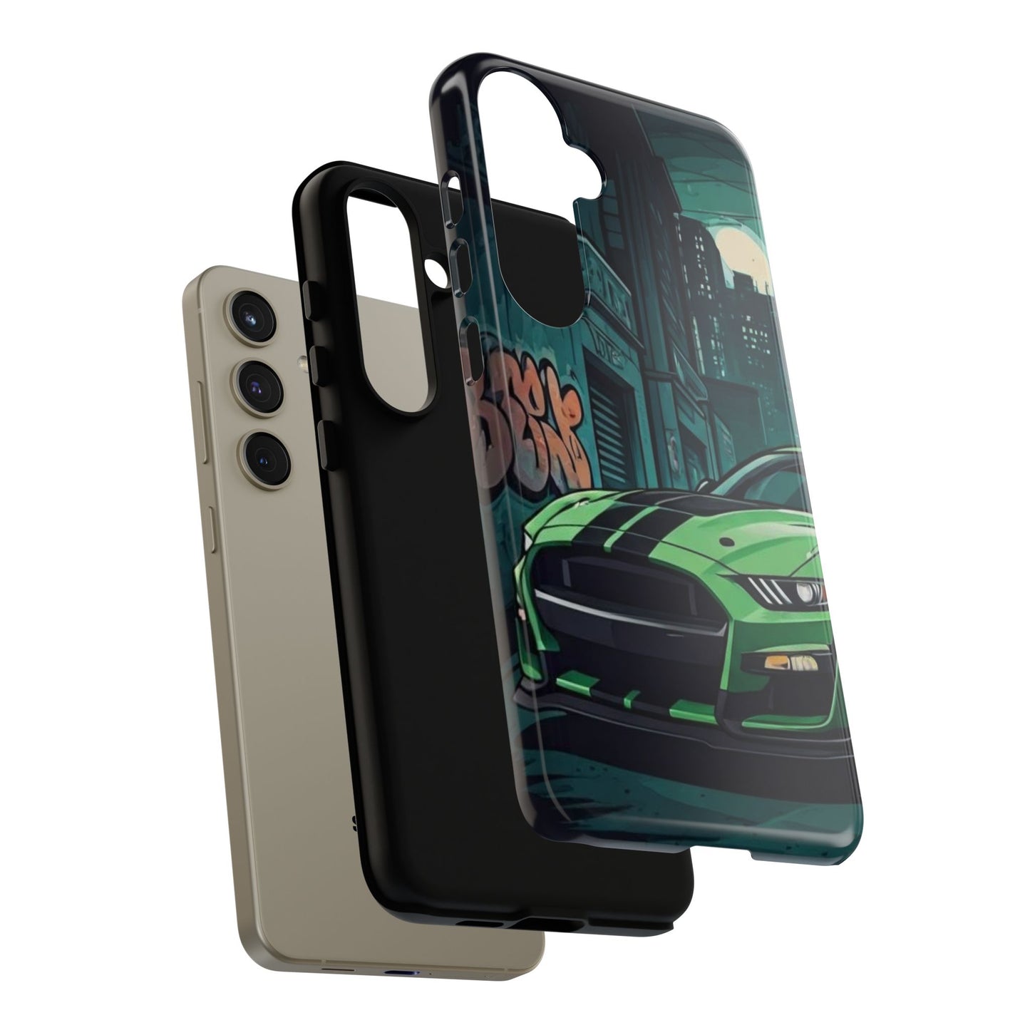 Ford Mustang Shelby GT500 Street Life-Dual Layer Ultra Tough Phone Case Printify by The Night Shift Automotive Apparel