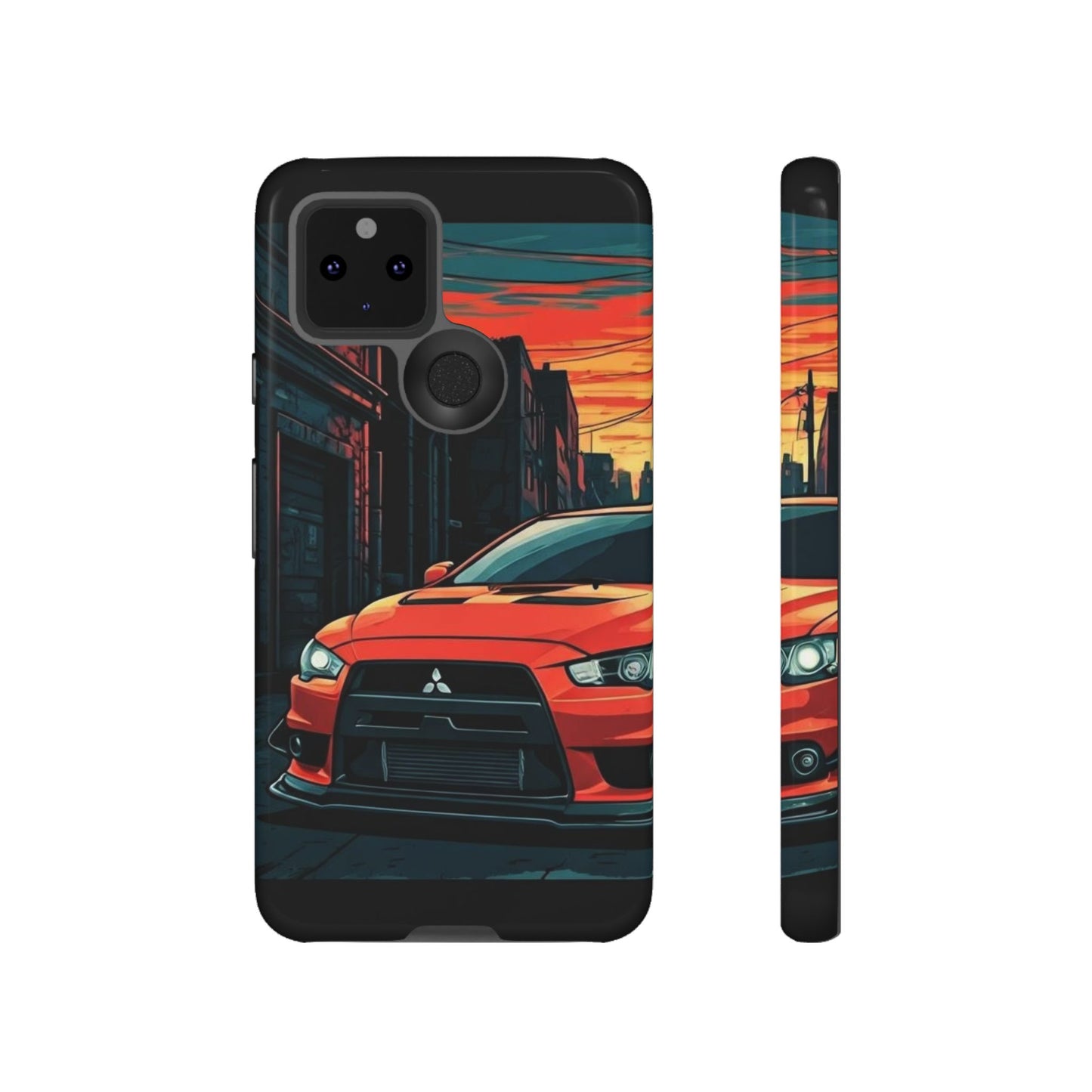 Mitsubishi Evo X Street Life-Dual Layer Ultra Tough Phone Case Printify by The Night Shift Automotive Apparel