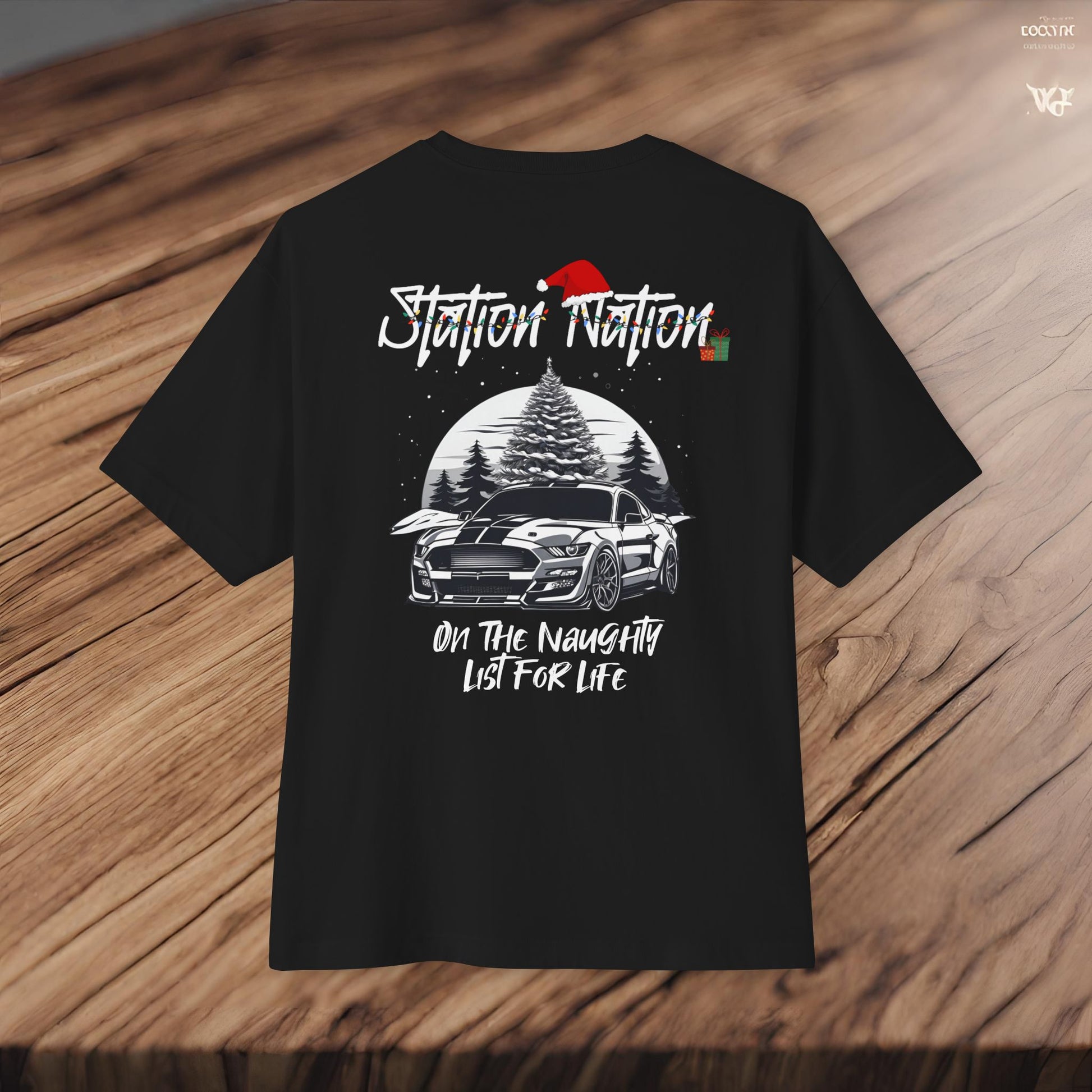 🎄 Christmas Limited Edition Station Nation-Premium, Ultra Soft Unisex Oversized Boxy Tee Printify by The Night Shift Automotive Apparel