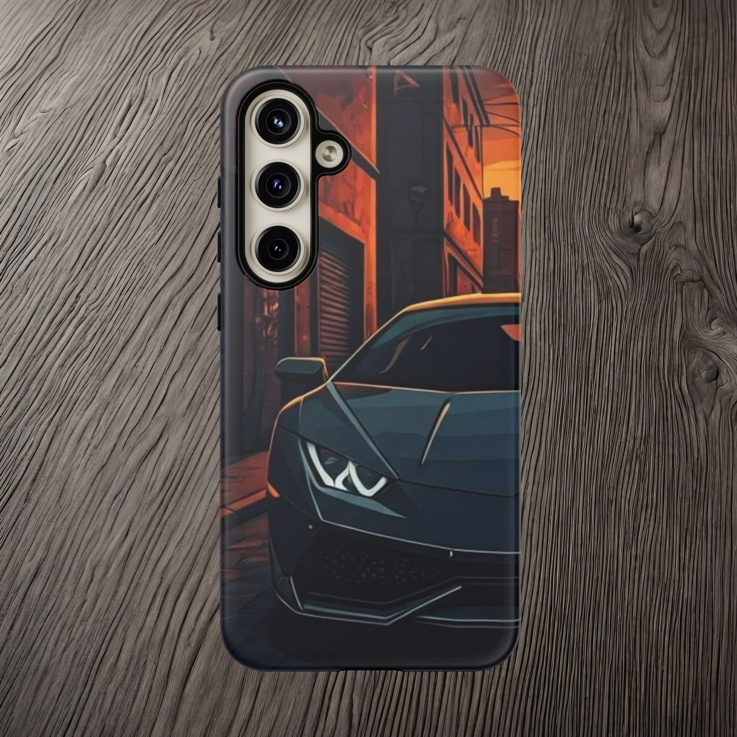 Lamborghini Huracan Street Life-Dual Layer Ultra Tough Phone Case Samsung Galaxy S24 Plus Matte Printify by The Night Shift Automotive Apparel