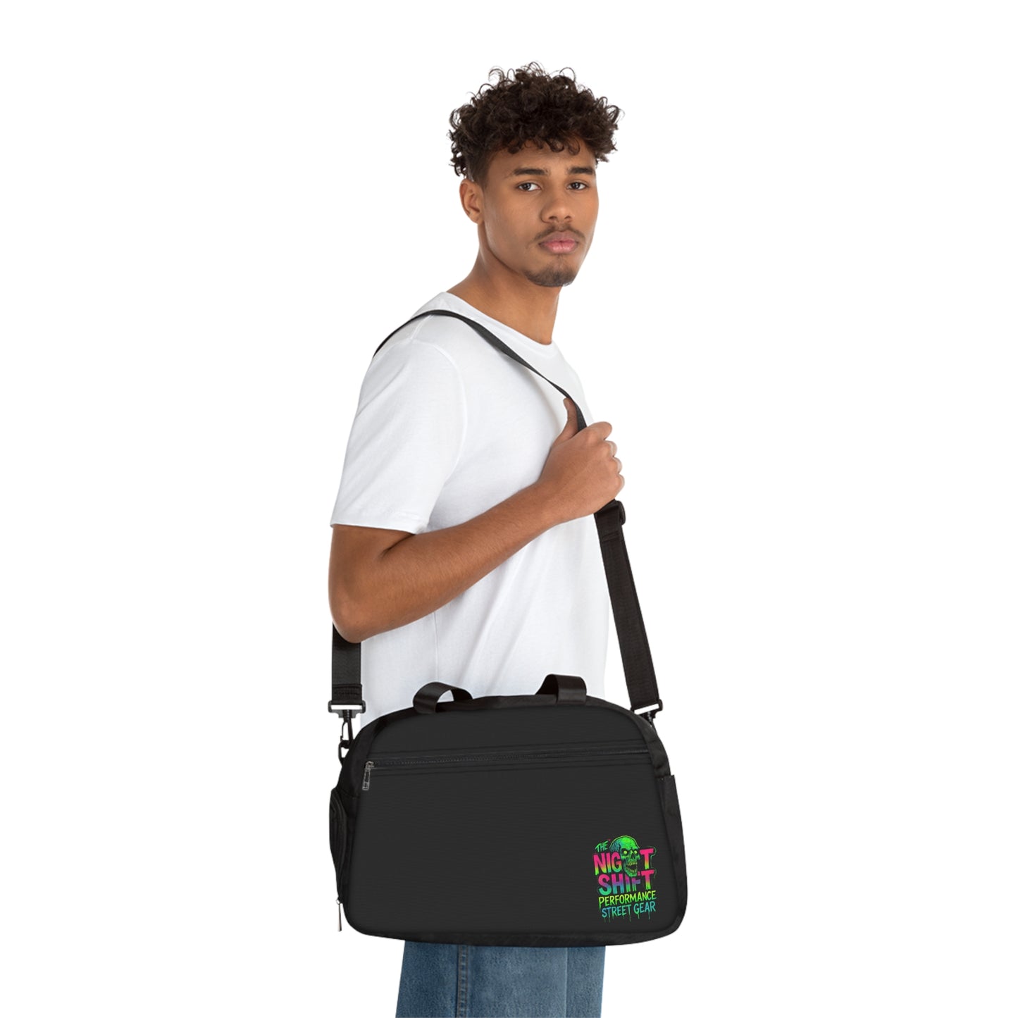 Gym & Fitness Handbag Printify by The Night Shift Automotive Apparel