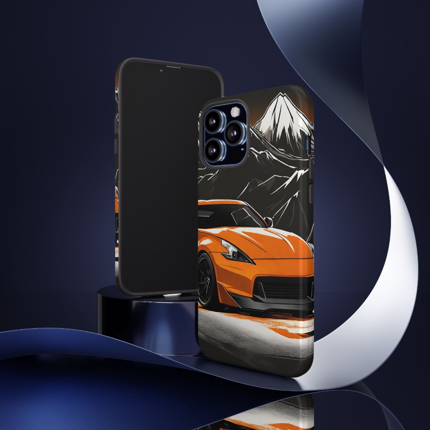 Nissan 370Z Mt Fuji-Dual Layer Ultra Tough Phone Case iPhone 13 Pro Max Glossy Printify by The Night Shift Automotive Apparel