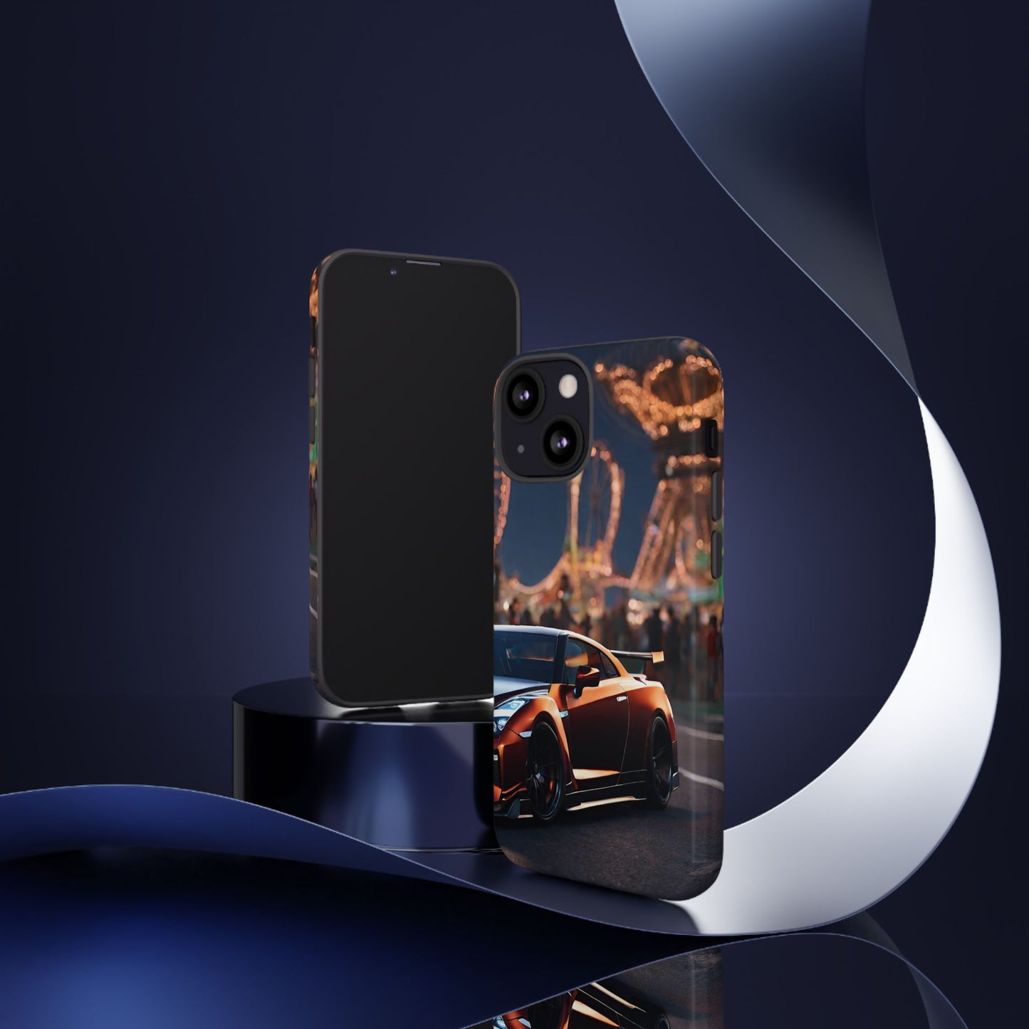 Nissan GTR R35-Dual Layer Ultra Tough Phone Case iPhone 13 Mini Glossy Printify by The Night Shift Automotive Apparel