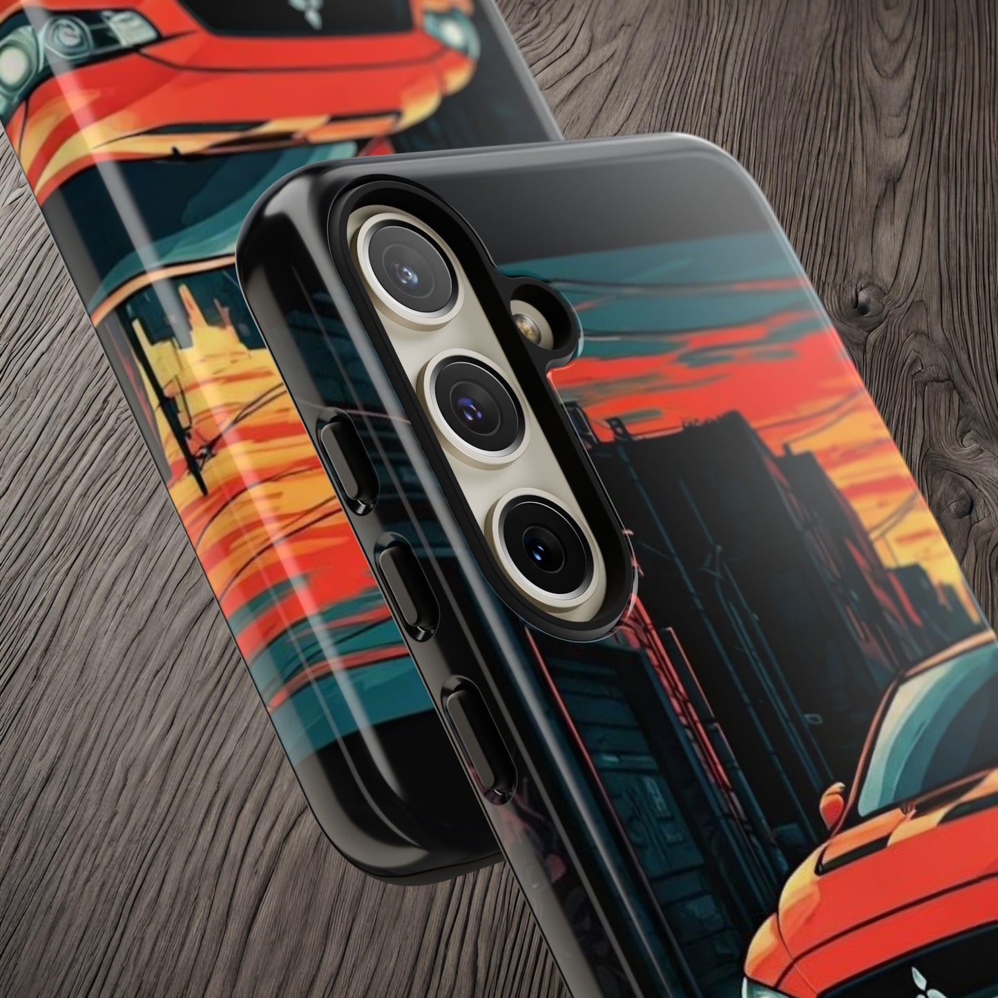 Mitsubishi Evo X Street Life-Dual Layer Ultra Tough Phone Case Printify by The Night Shift Automotive Apparel