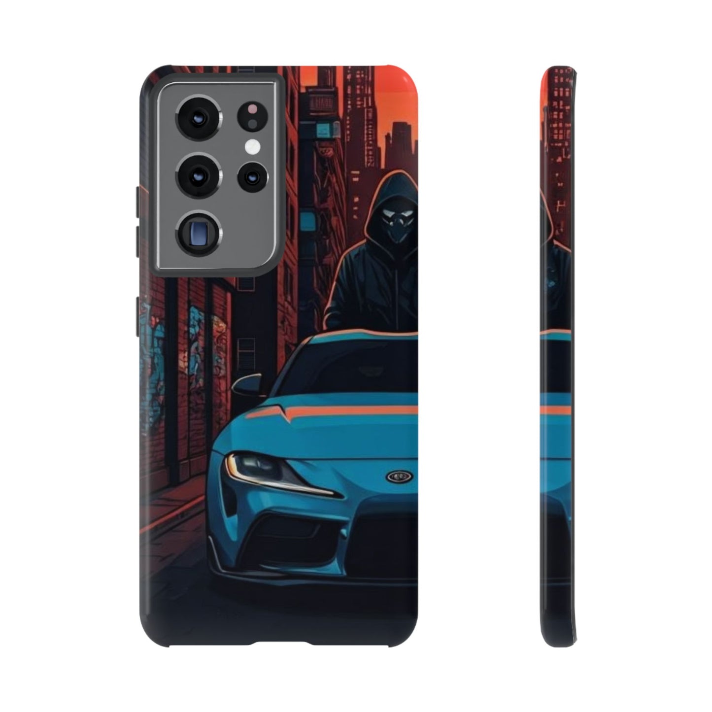 Toyota Supra MK-V Street Life-Dual Layer Ultra Tough Phone Case Samsung Galaxy S21 Ultra Glossy Printify by The Night Shift Automotive Apparel