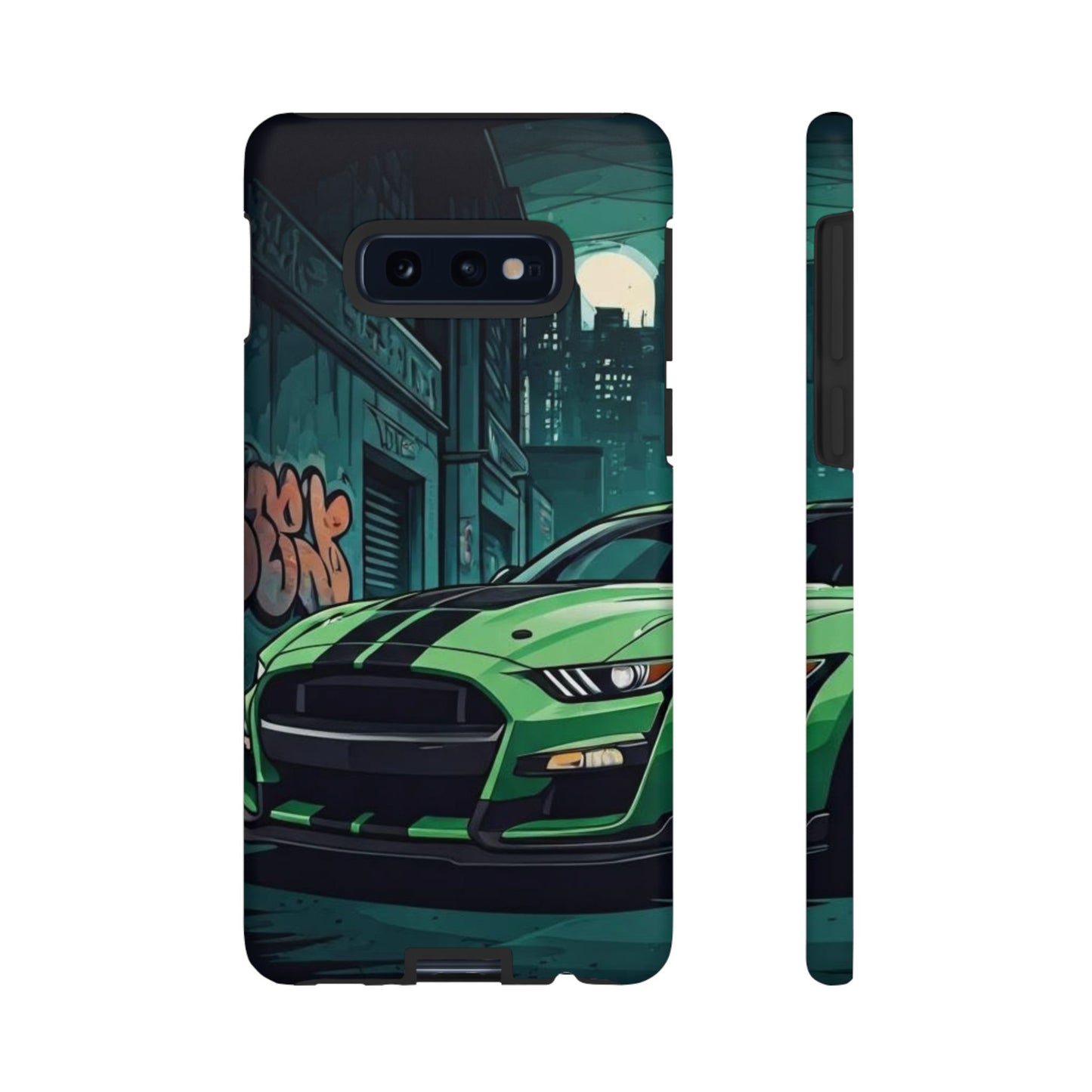 Ford Mustang Shelby GT500 Street Life-Dual Layer Ultra Tough Phone Case Samsung Galaxy S10E Matte Printify by The Night Shift Automotive Apparel