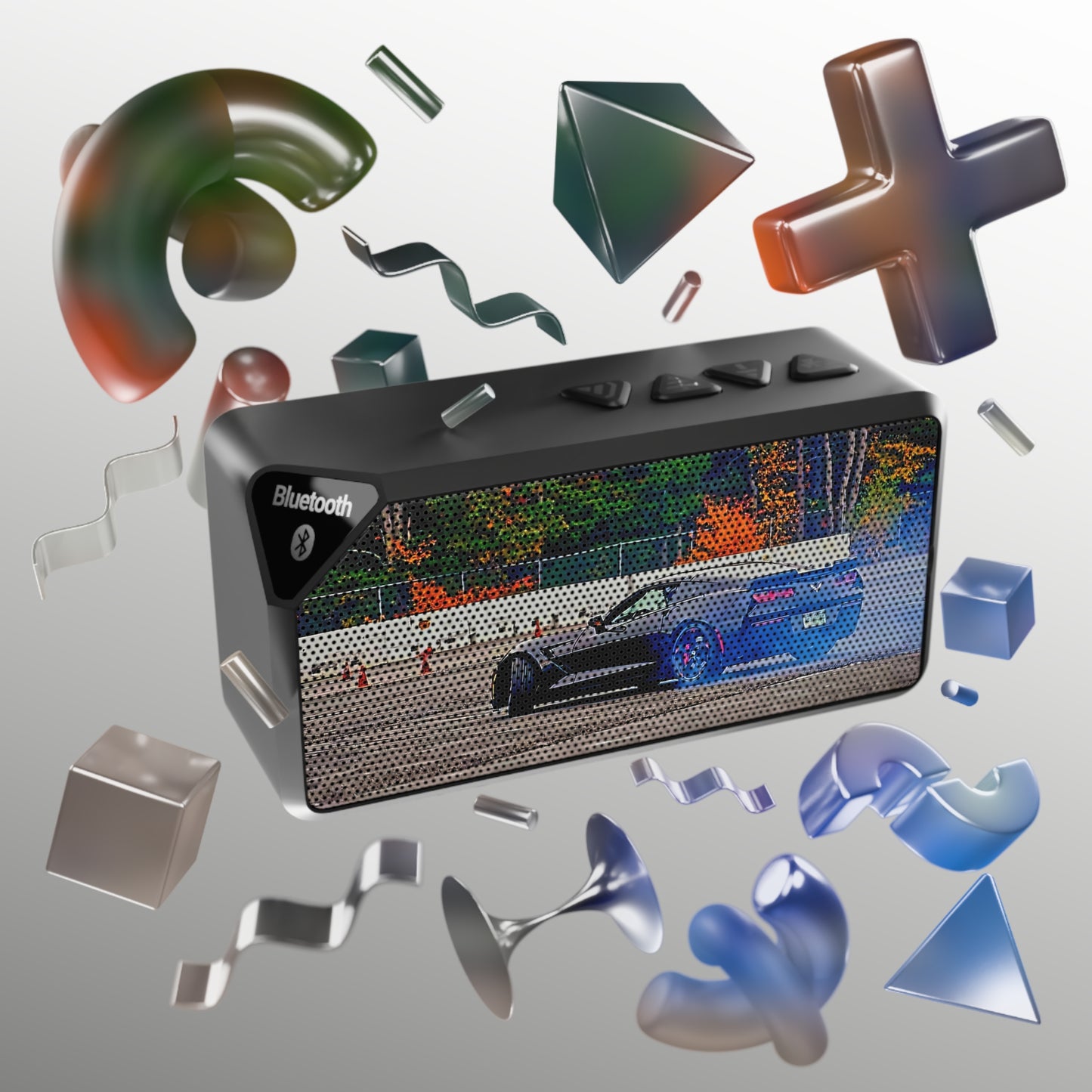 Chevy Corvette C7 Drifting-Jabba Bluetooth Speaker Printify by The Night Shift Automotive Apparel