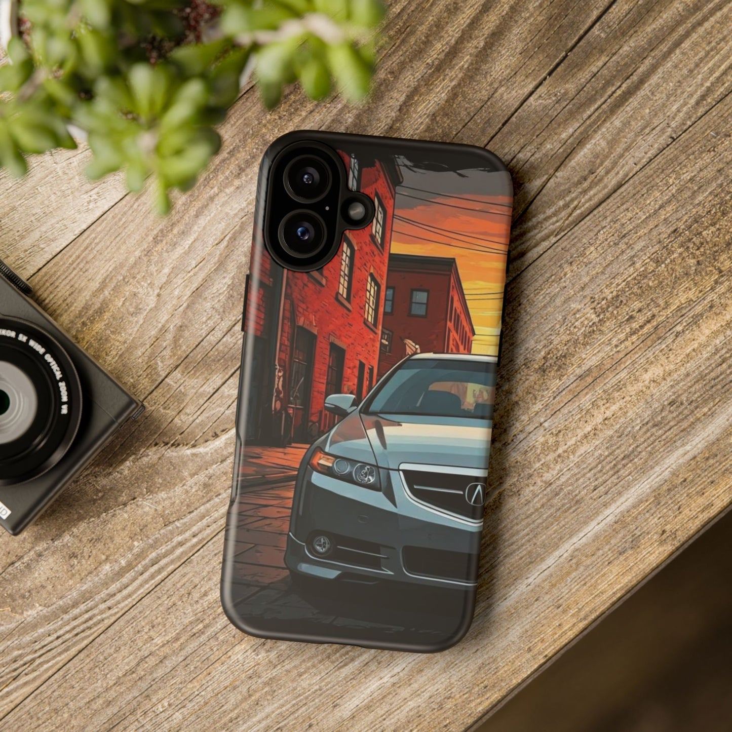 Acura TL Street Life-Dual Layer Ultra Tough Phone Case iPhone 16 Plus Matte Printify by The Night Shift Automotive Apparel