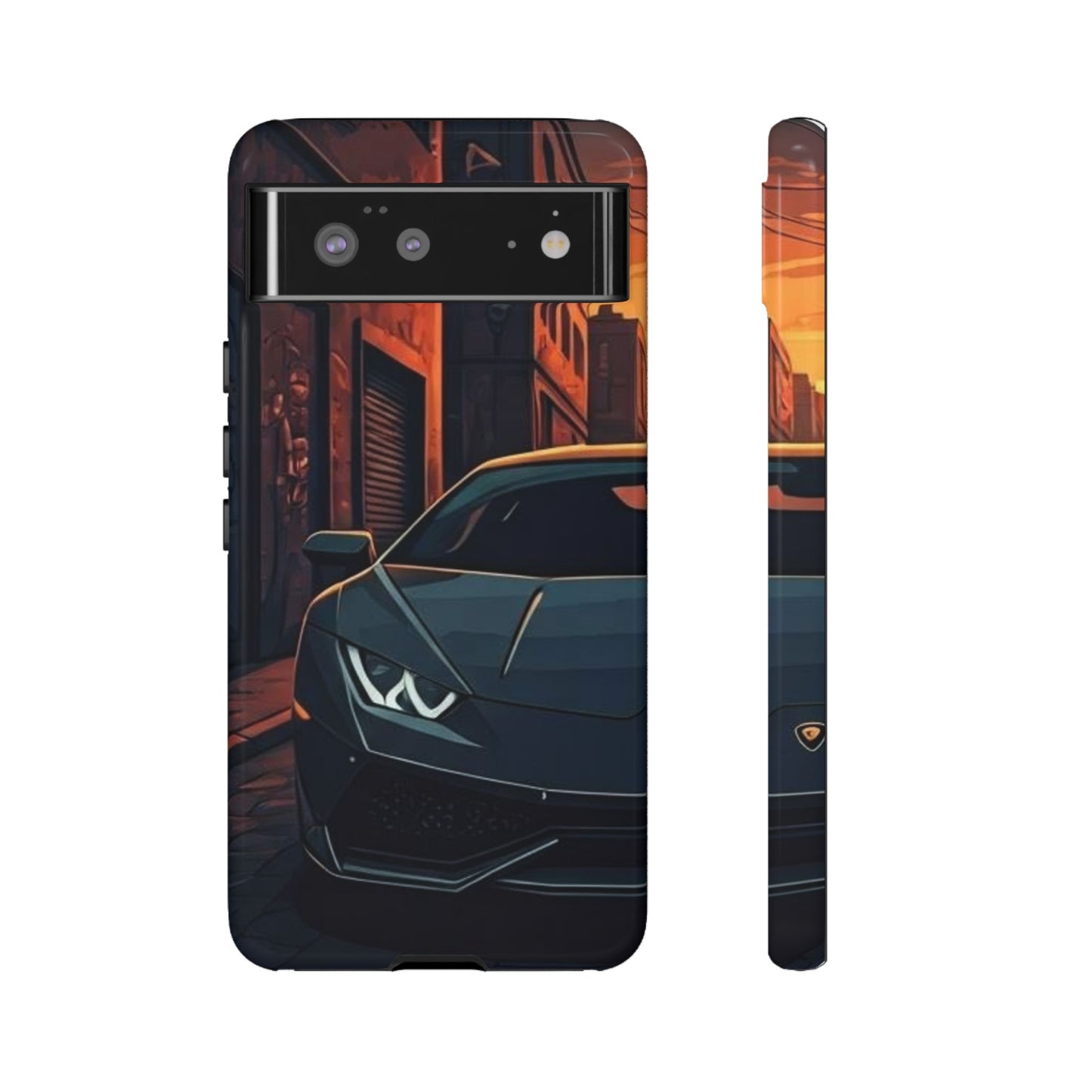 Lamborghini Huracan Street Life-Dual Layer Ultra Tough Phone Case Printify by The Night Shift Automotive Apparel