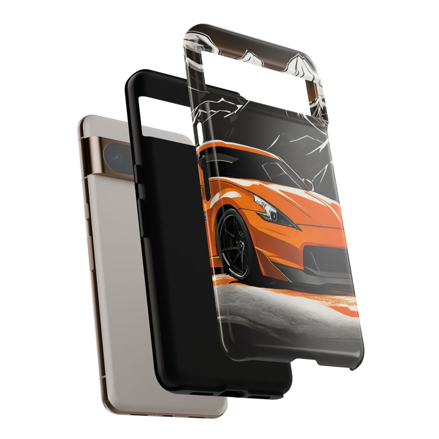 Nissan 370Z Mt Fuji-Dual Layer Ultra Tough Phone Case Printify by The Night Shift Automotive Apparel