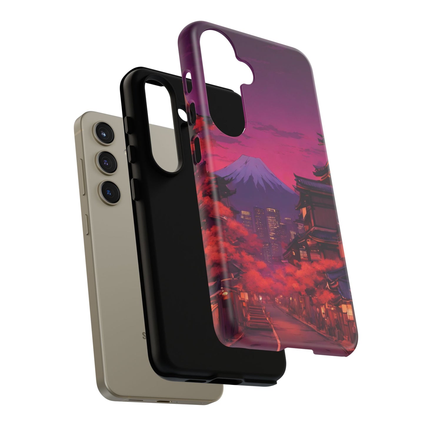 Traditional Japanese Village Countryside-Dual Layer Ultra Tough Phone Case Printify by The Night Shift Automotive Apparel