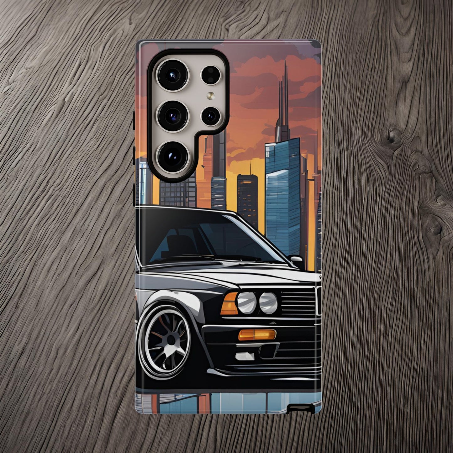 BMW E30 M3-Dual Layer Ultra Tough Phone Case Samsung Galaxy S24 Ultra Glossy Printify by The Night Shift Automotive Apparel